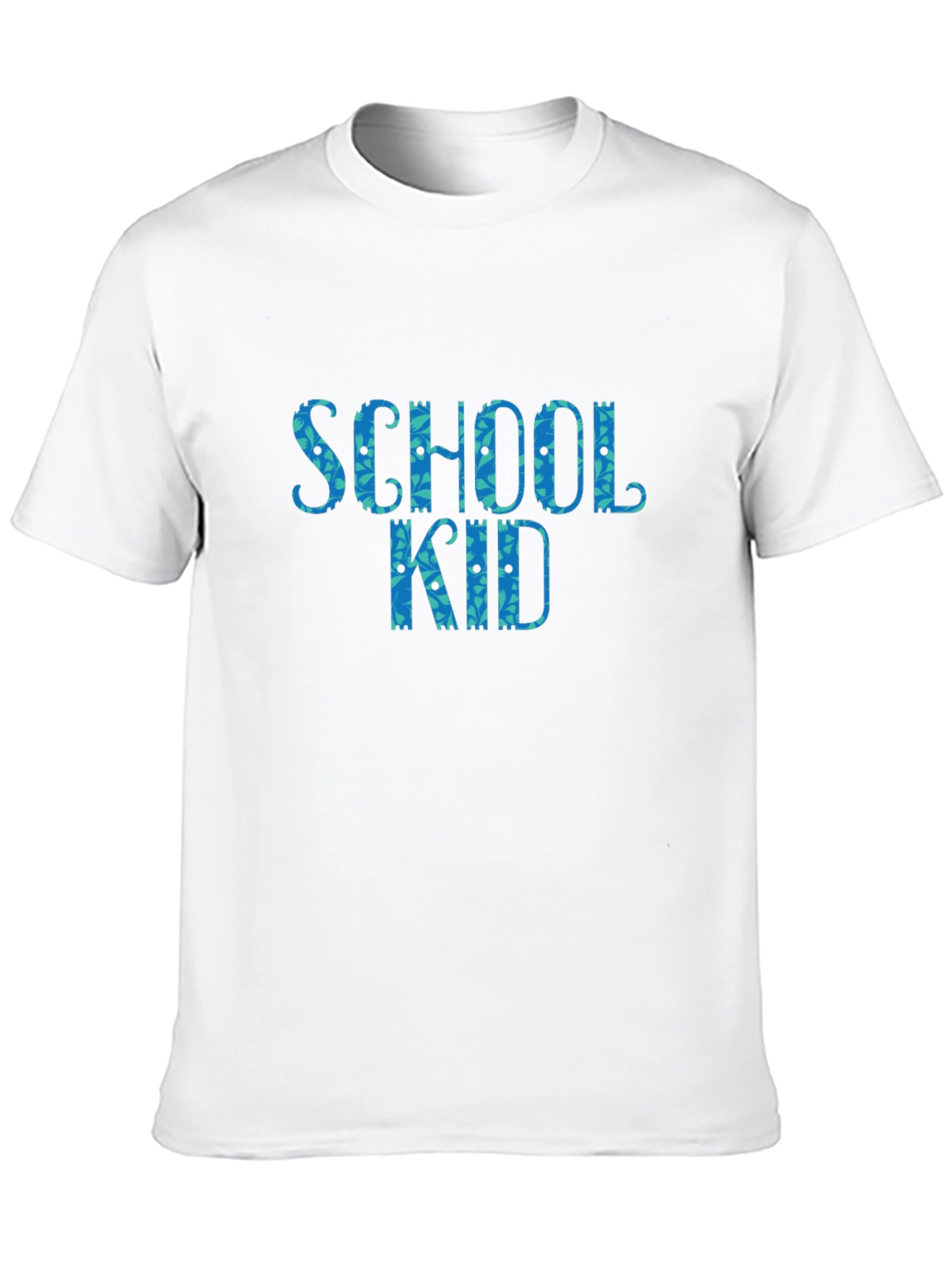 School Kid Graphic Tee - Black Cotton T-Shirt