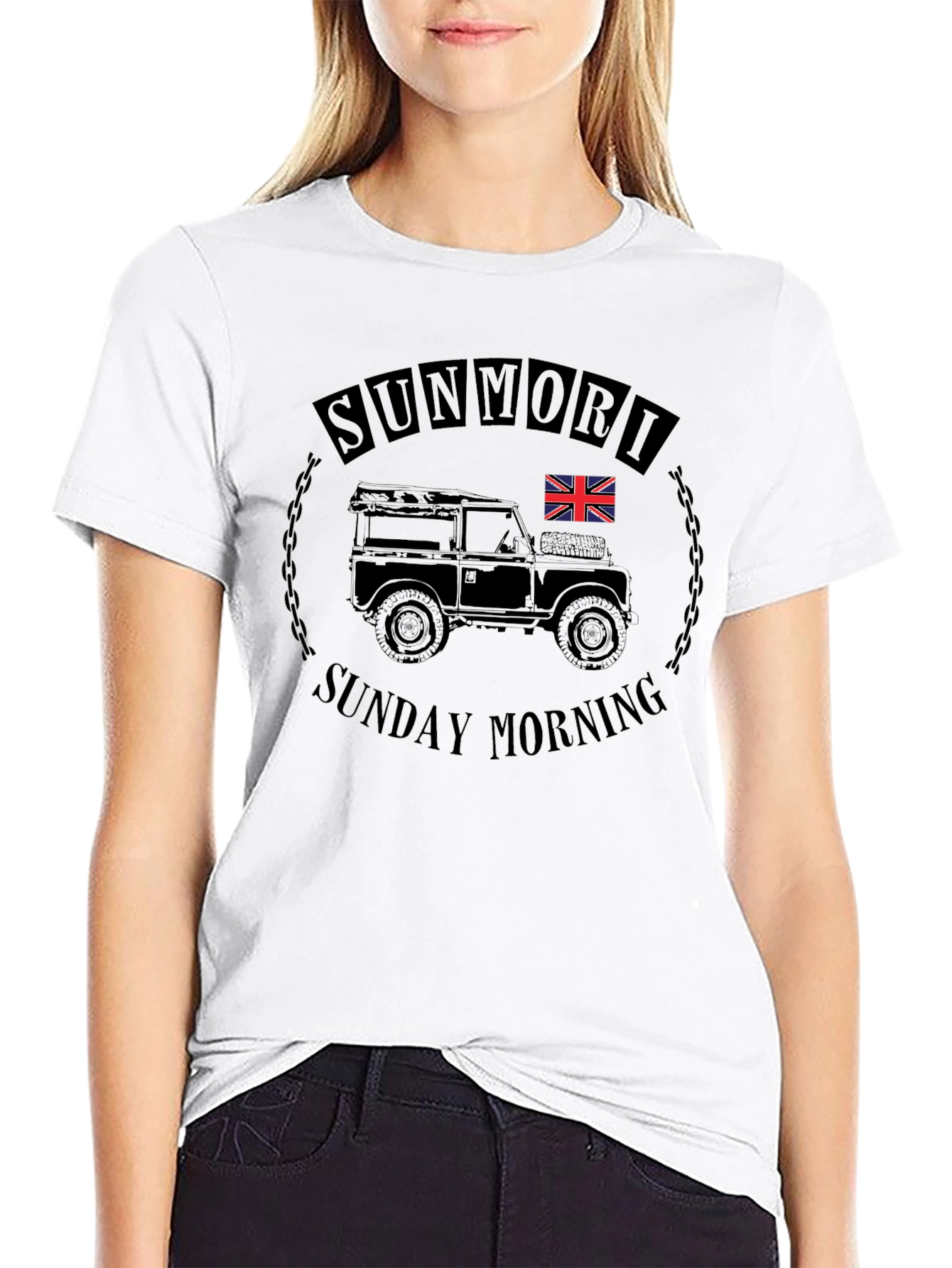 Sunmori Sunday Morning Car Graphic Tee