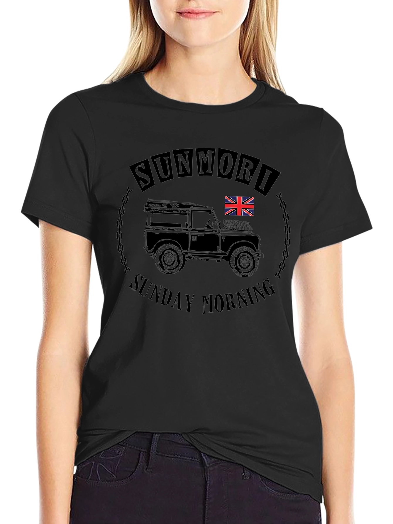 Sunmori Sunday Morning Car Graphic Tee