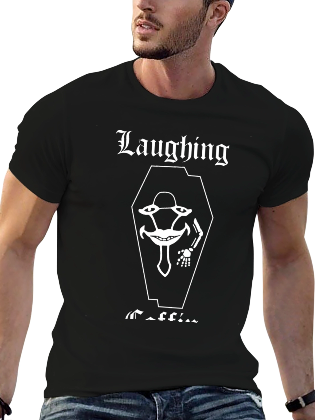 Laughing Coffin Black Graphic T-Shirt