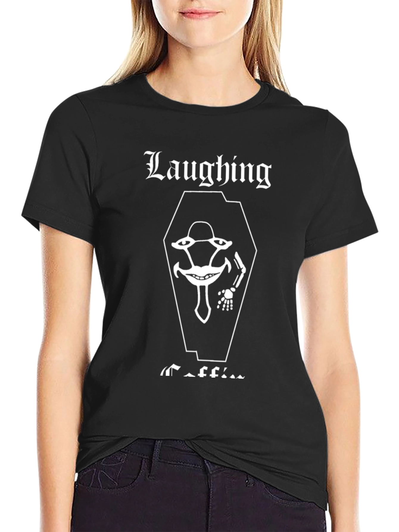 Laughing Coffin Black Graphic T-Shirt