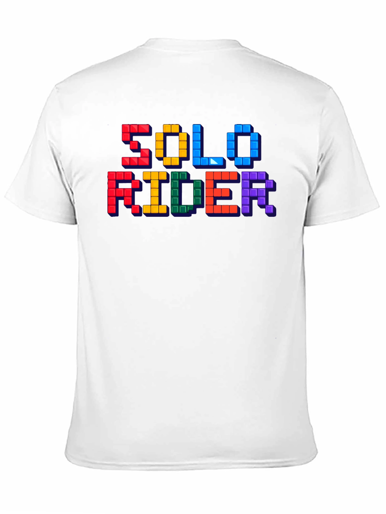 Solo Rider Tetris Style Graphic T-Shirt