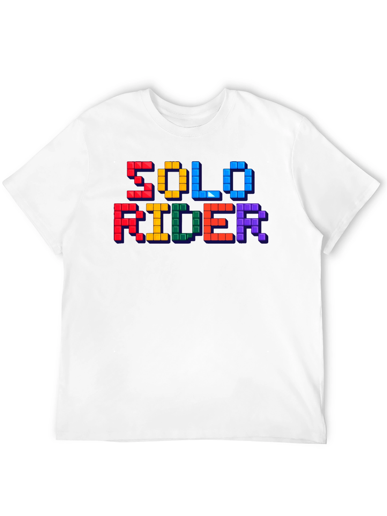 Solo Rider Tetris Style Graphic T-Shirt