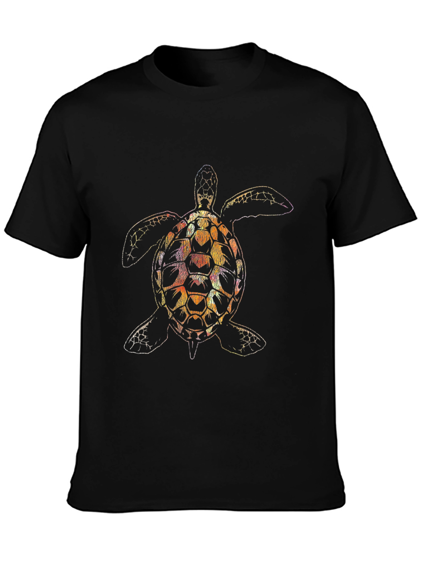 Sea Turtle Graphic Black T-Shirt