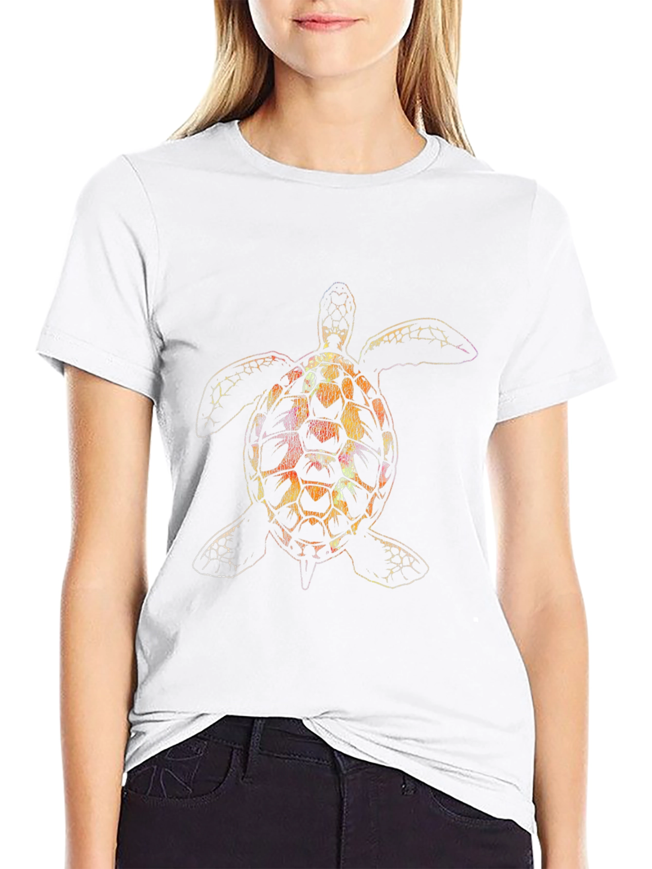 Sea Turtle Graphic Black T-Shirt