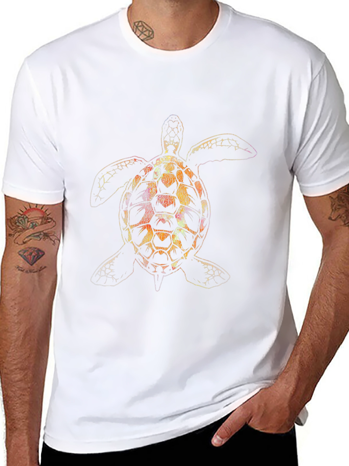 Sea Turtle Graphic Black T-Shirt
