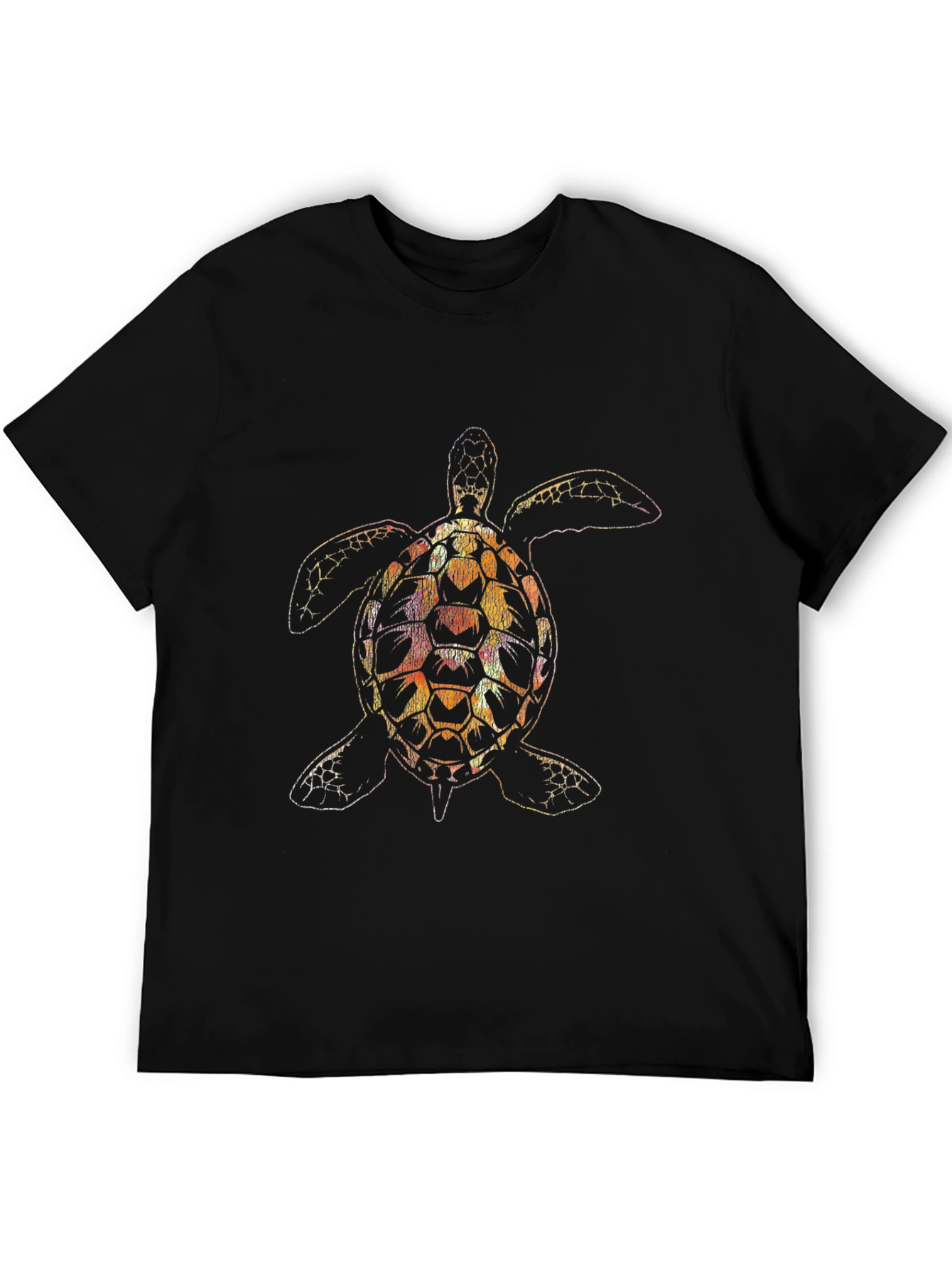 Sea Turtle Graphic Black T-Shirt