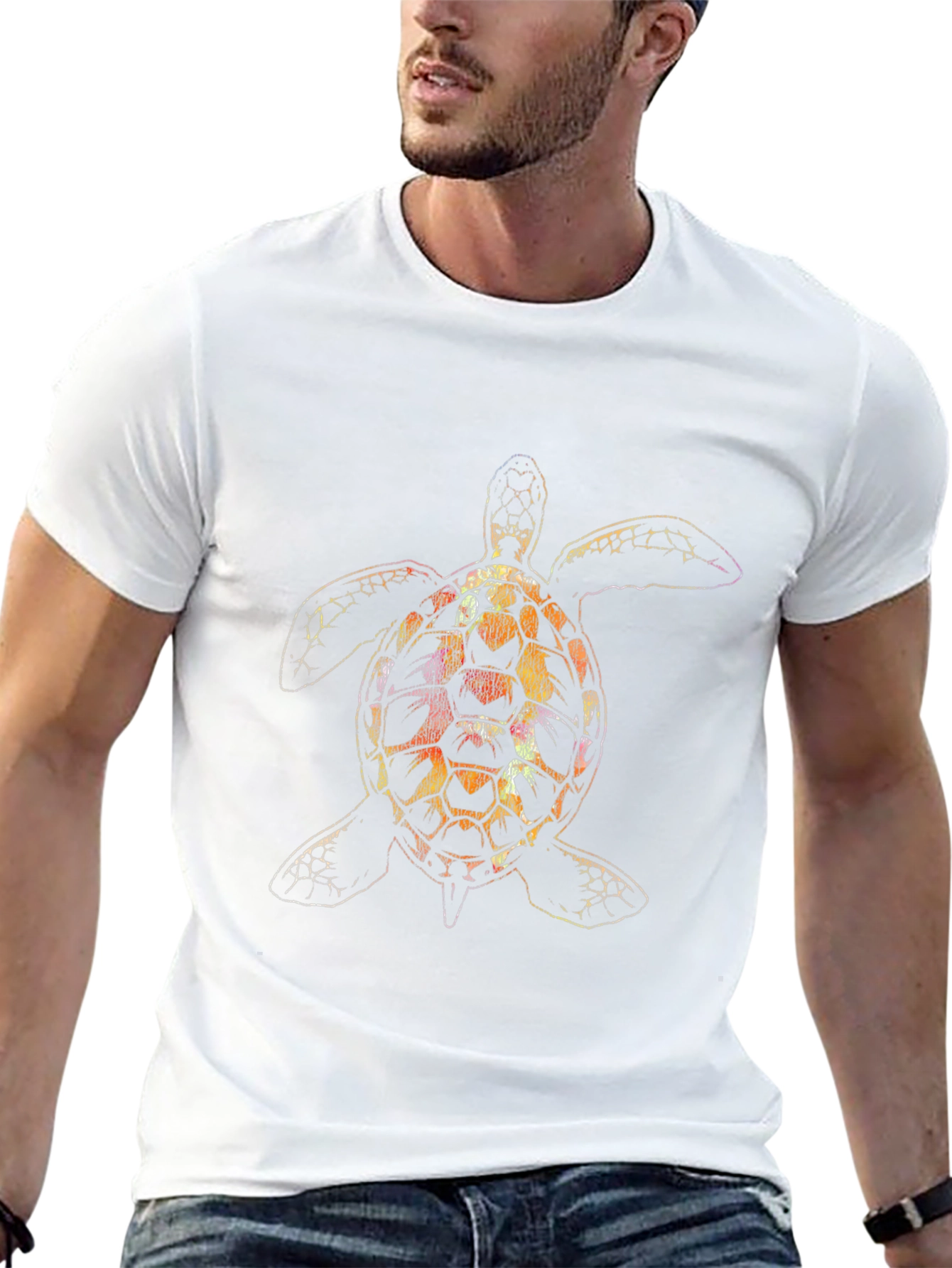 Sea Turtle Graphic Black T-Shirt