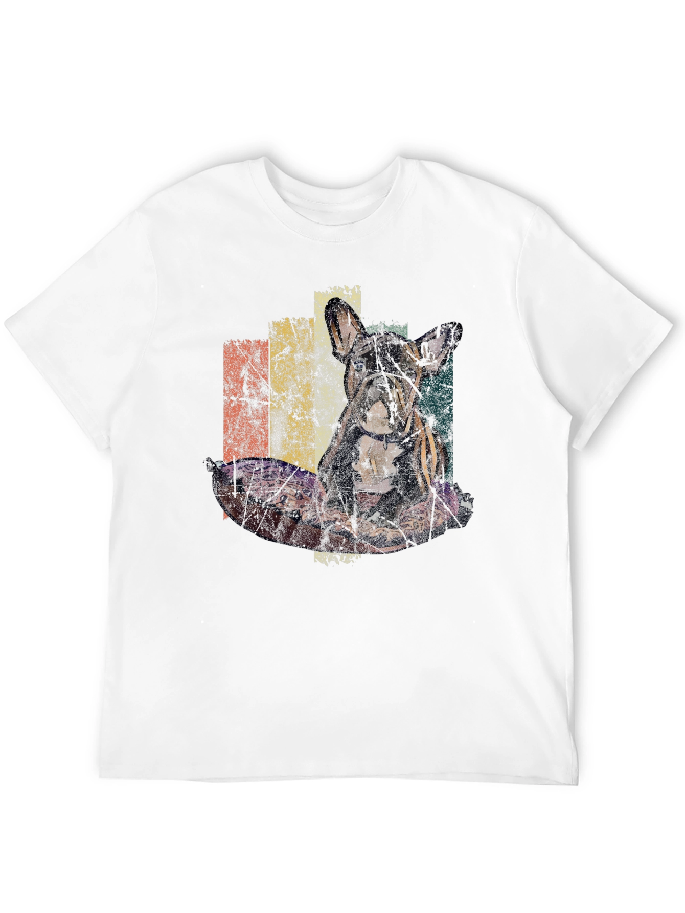 Retro French Bulldog Graphic T-Shirt
