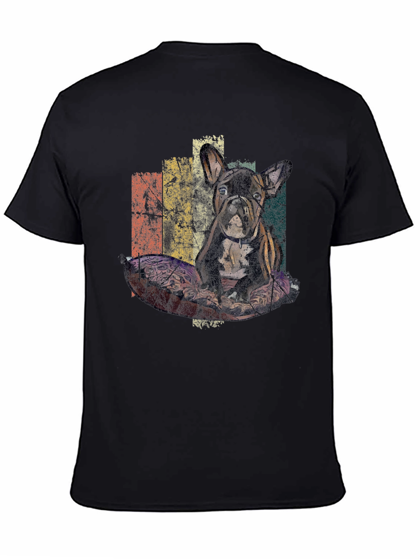Retro French Bulldog Graphic T-Shirt