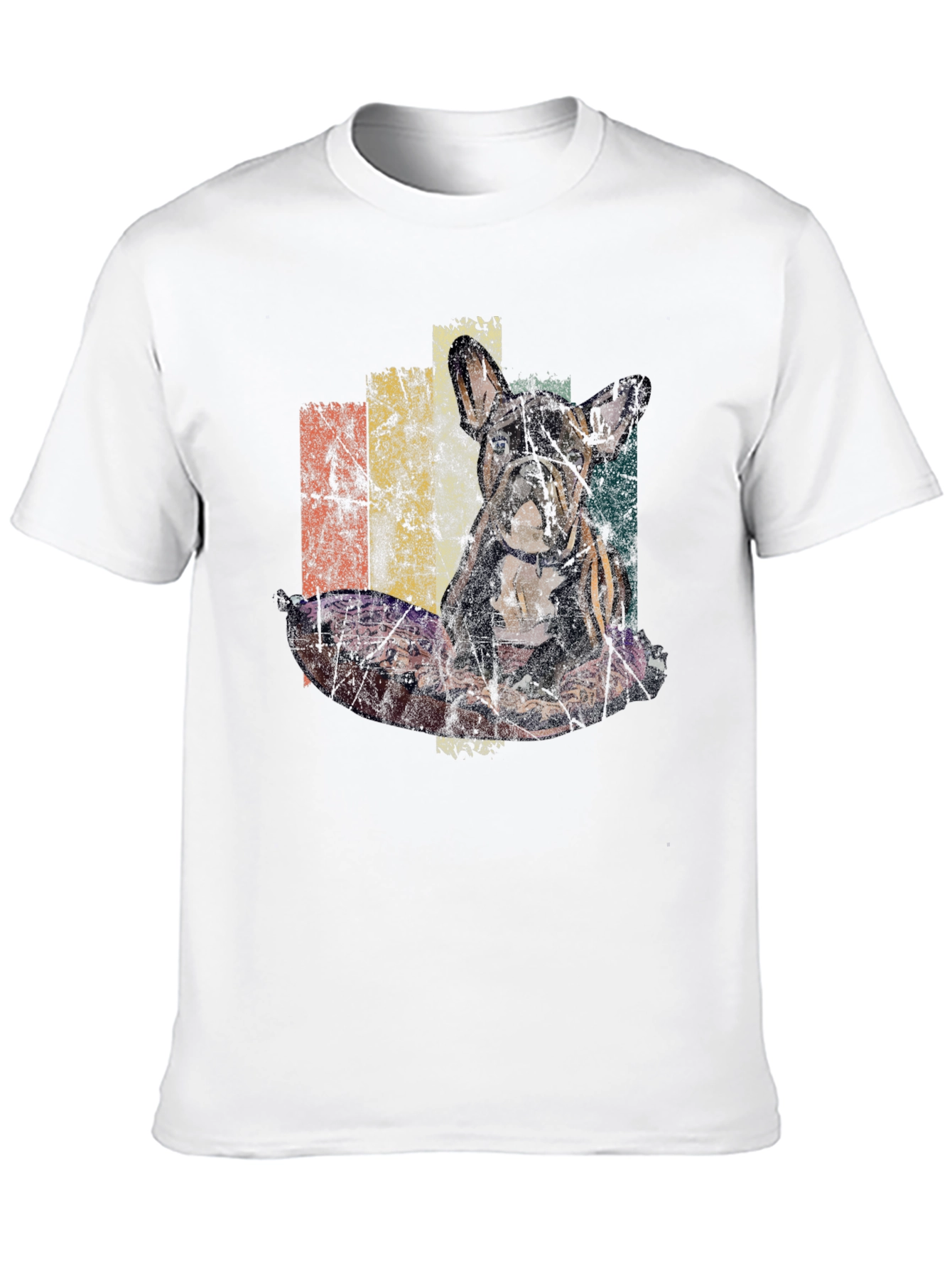 Retro French Bulldog Graphic T-Shirt