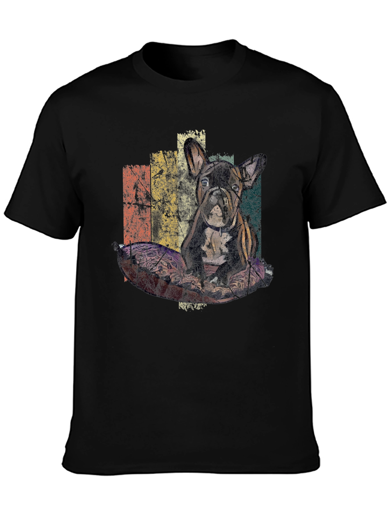 Retro French Bulldog Graphic T-Shirt