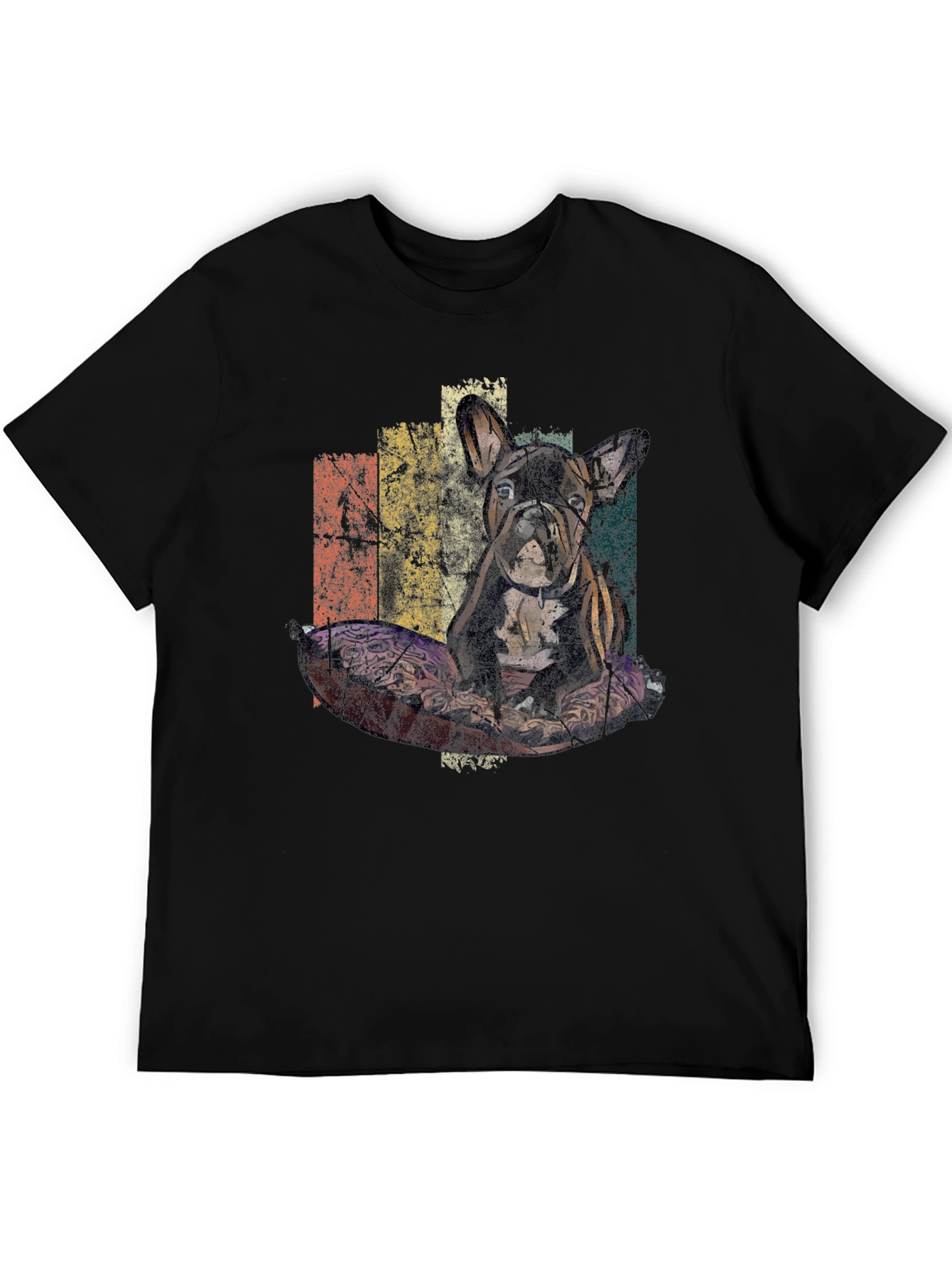 Retro French Bulldog Graphic T-Shirt