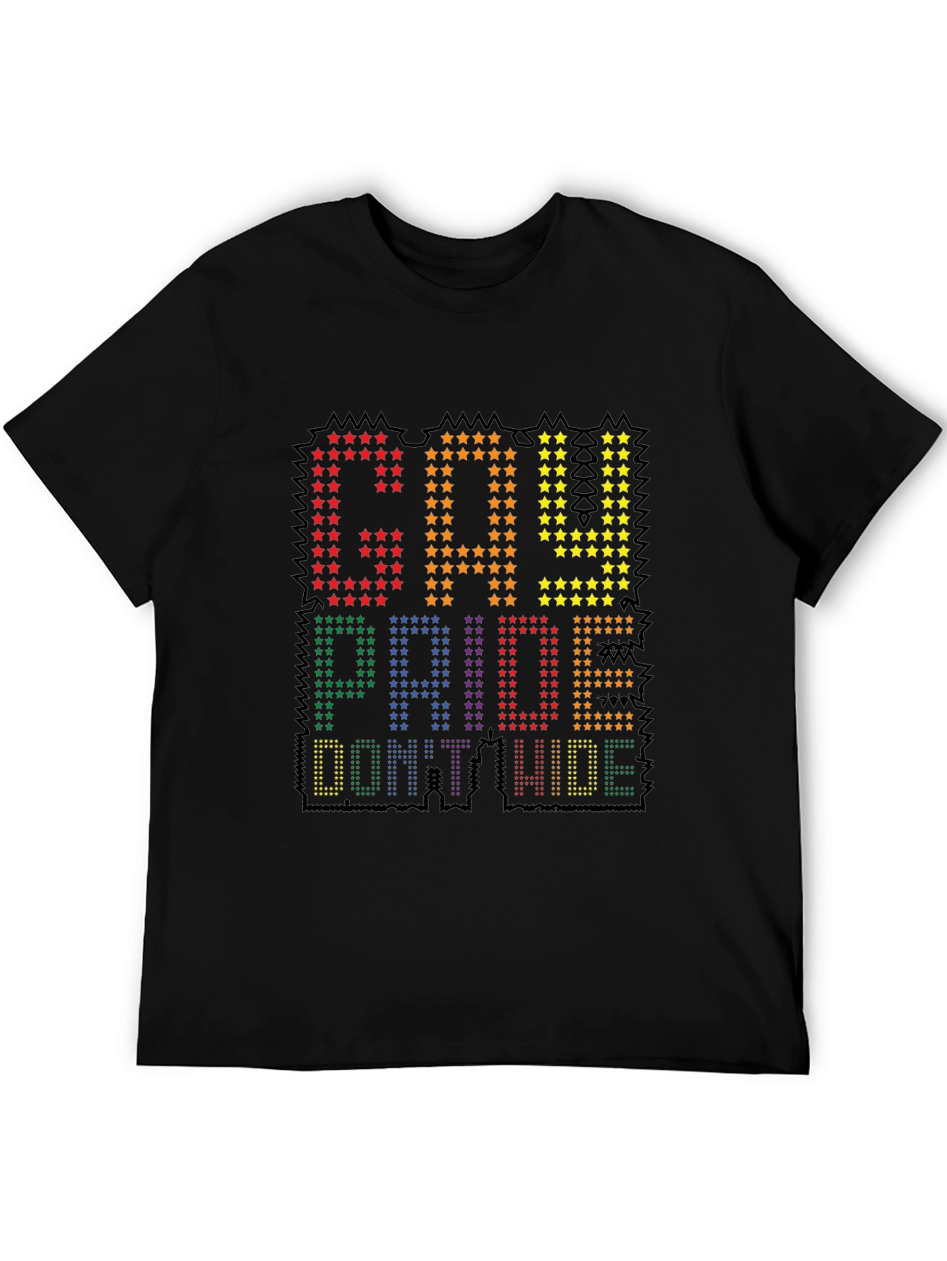 Gay Pride Graphic Tee - Rainbow Star Design