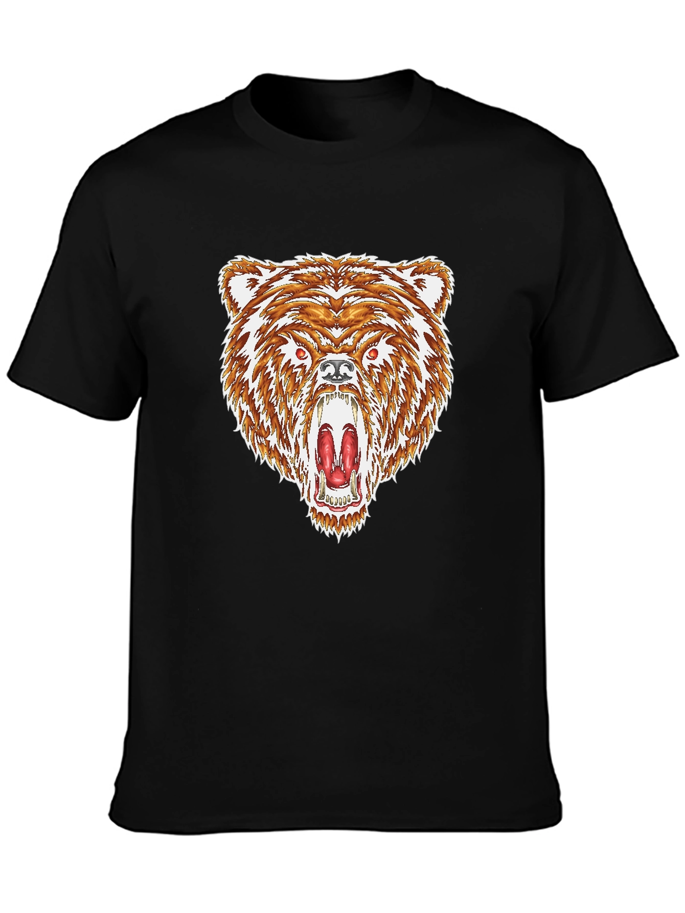 Bear Graphic Black T-Shirt