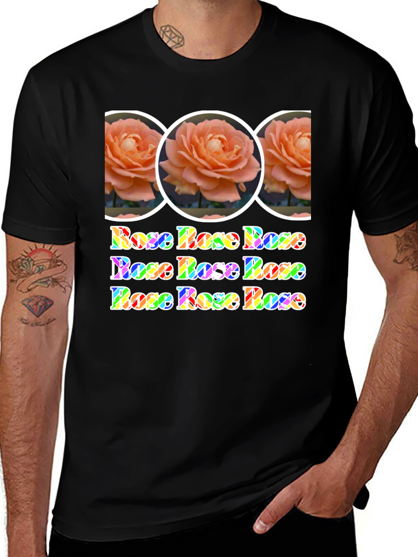 Rose Rainbow Graphic Tee