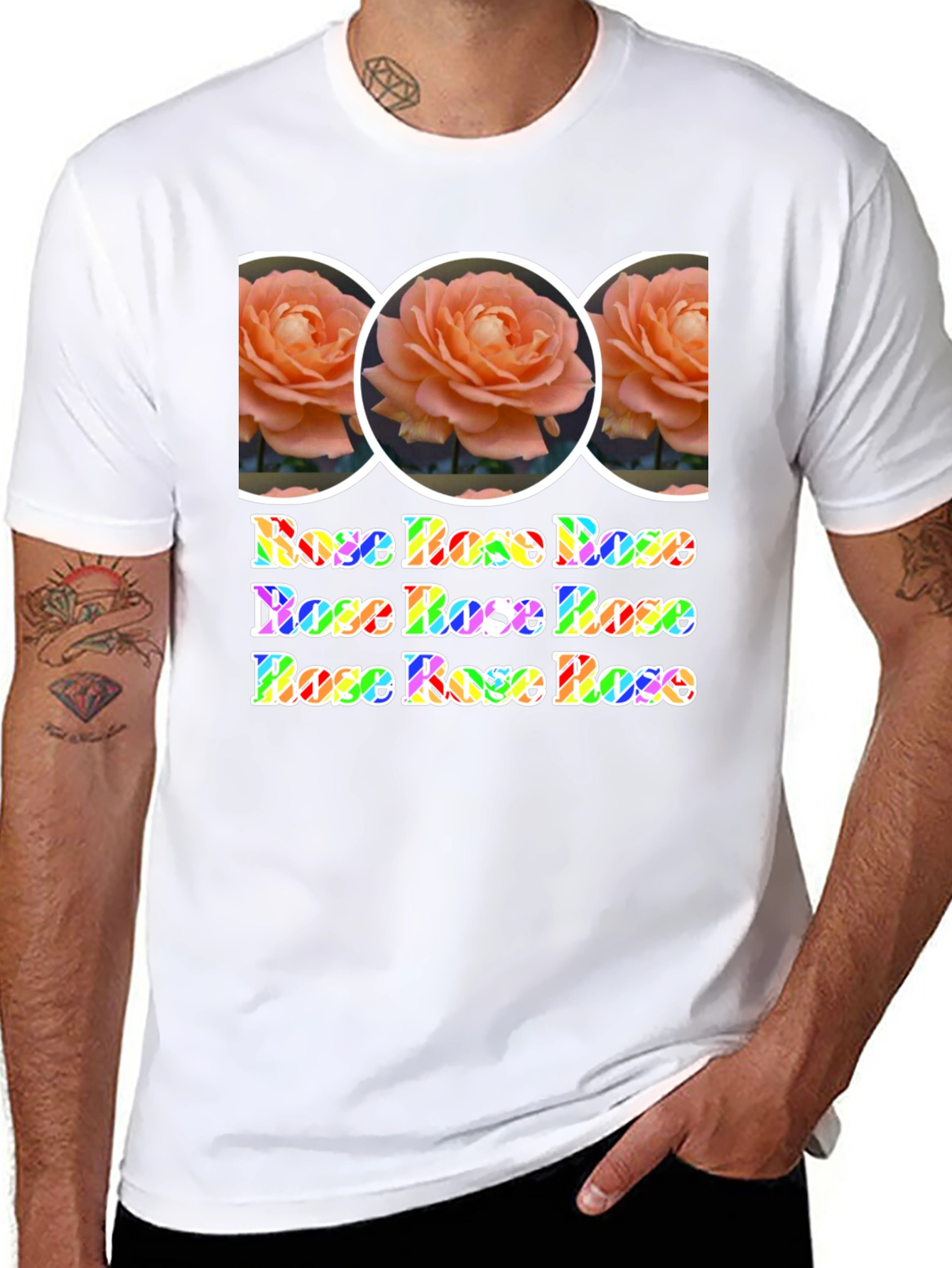 Rose Rainbow Graphic Tee