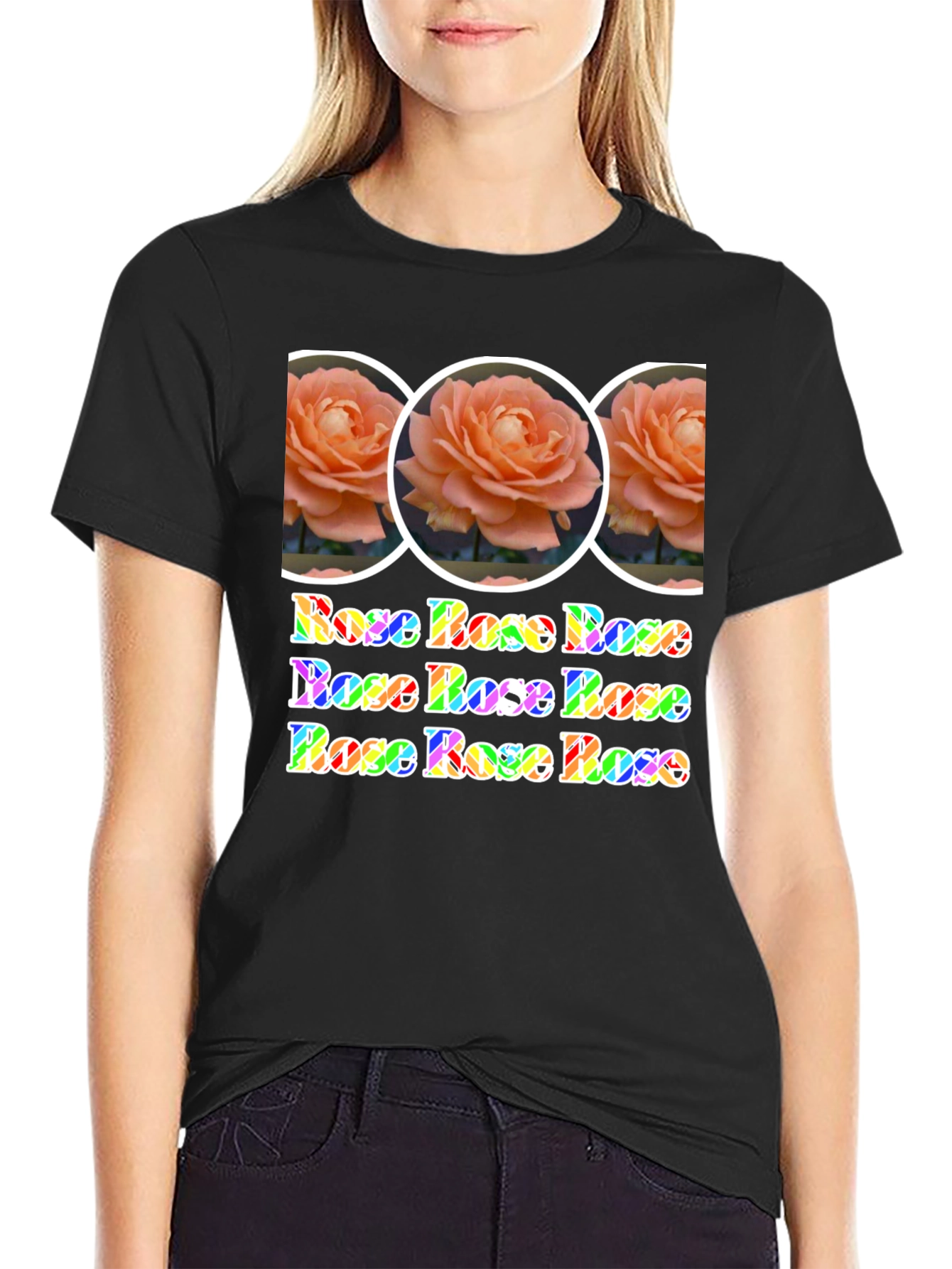Rose Rainbow Graphic Tee