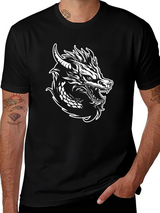 Black Dragon Graphic Tee - Bold Style