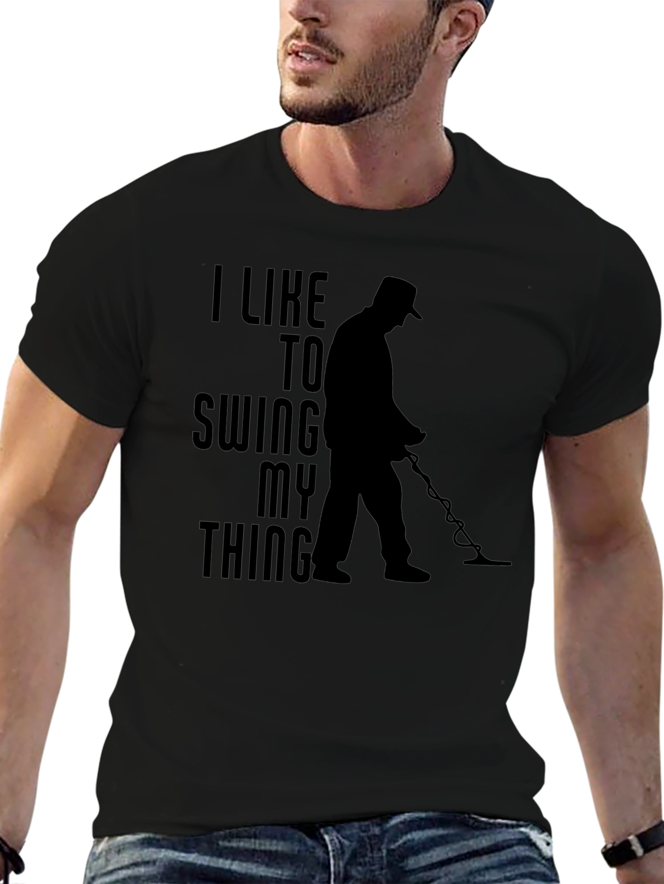 I Like To Swing My Thing Metal Detecting T-Shirt