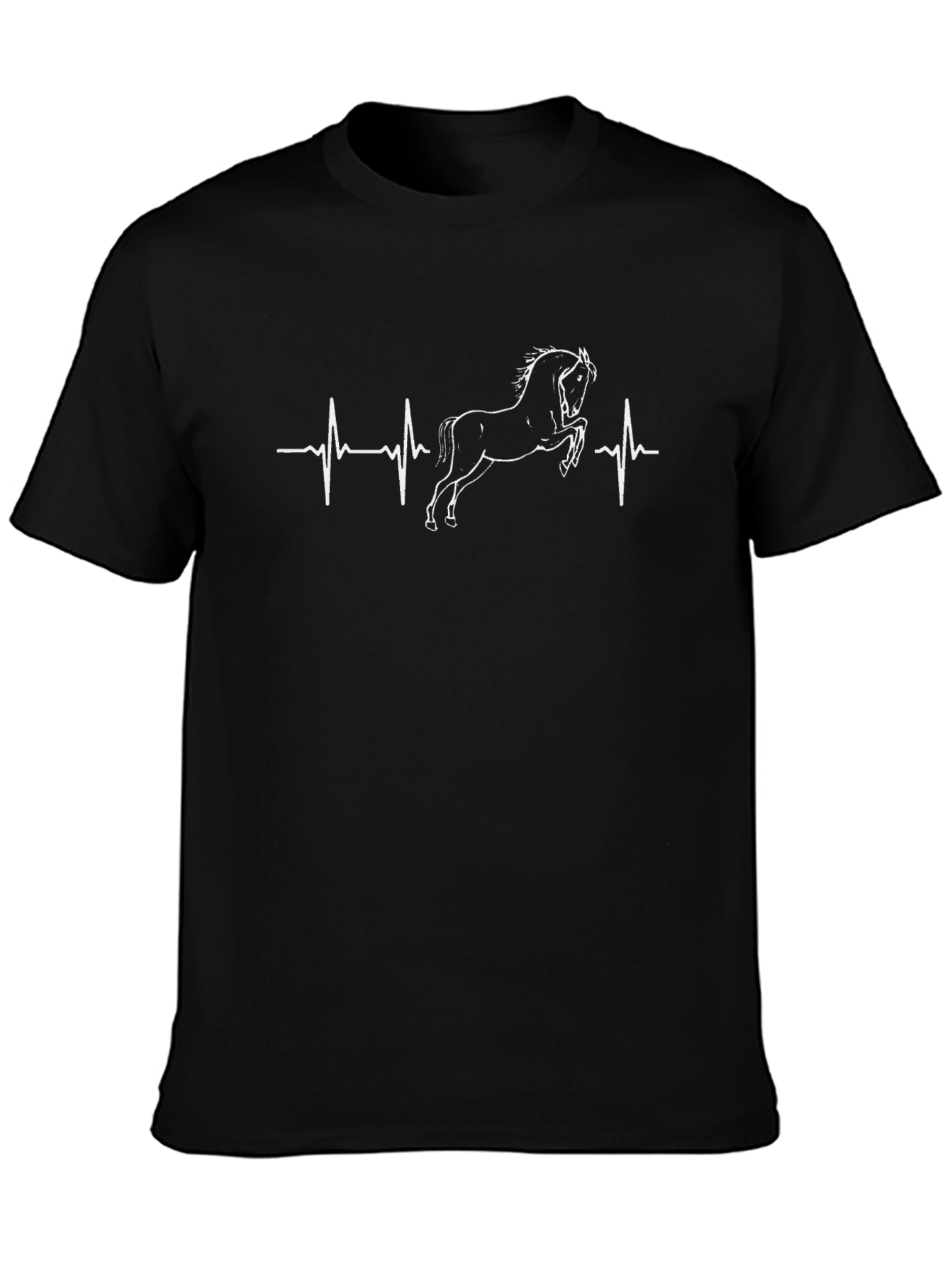 Horse Heartbeat T-Shirt - Equestrian Style