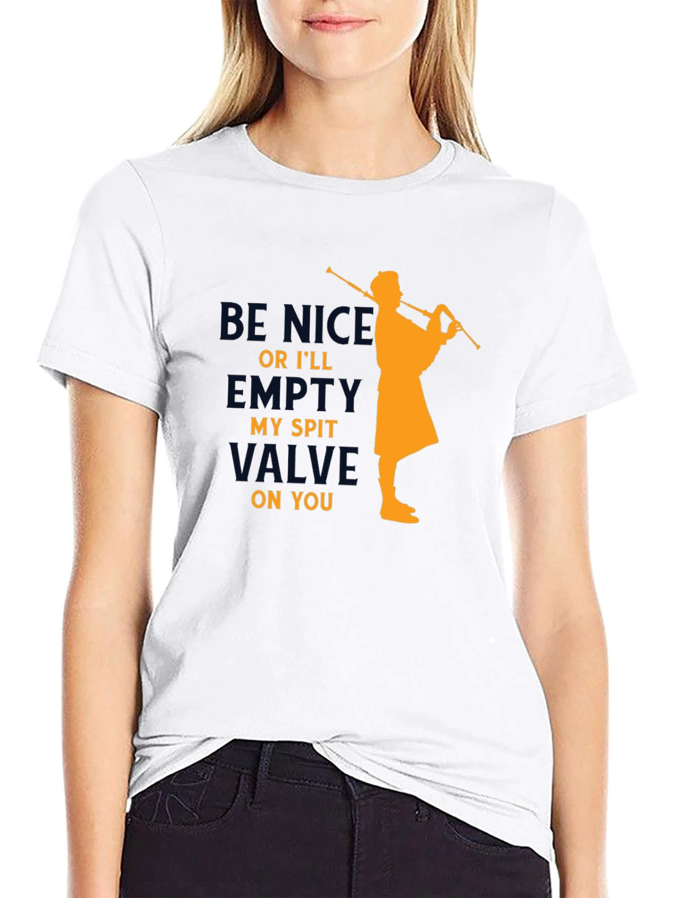 Funny Bagpipe Player T-Shirt - Empty My Spit Valve