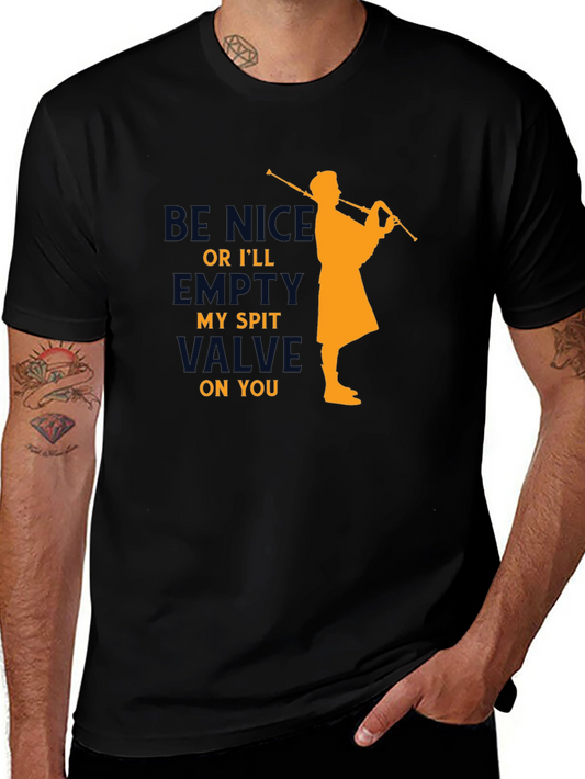 Funny Bagpipe Player T-Shirt - Empty My Spit Valve