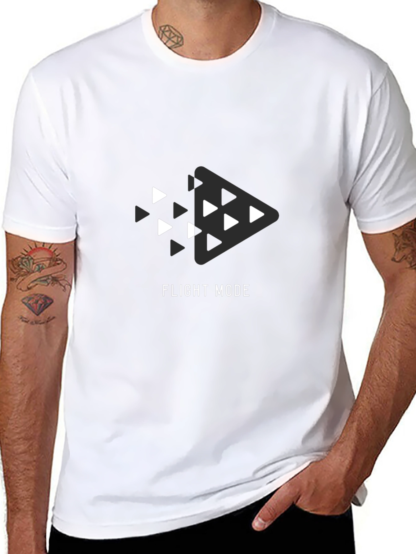 Flight Mode Graphic Tee - Premium Cotton Comfort