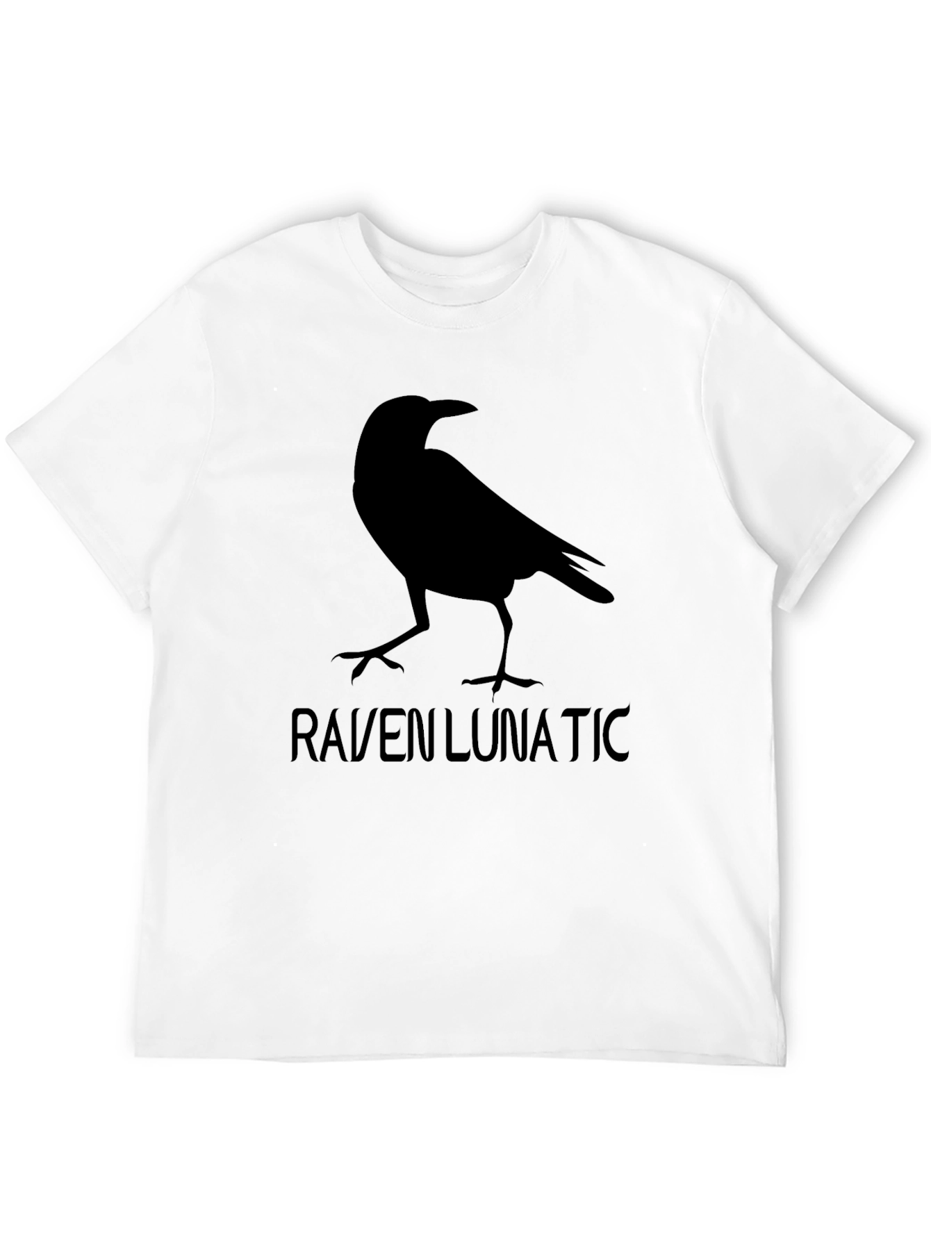 Raven Lunatic Graphic Tee - Black Crewneck