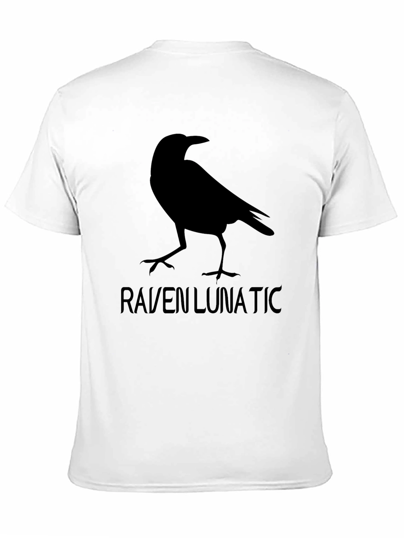 Raven Lunatic Graphic Tee - Black Crewneck