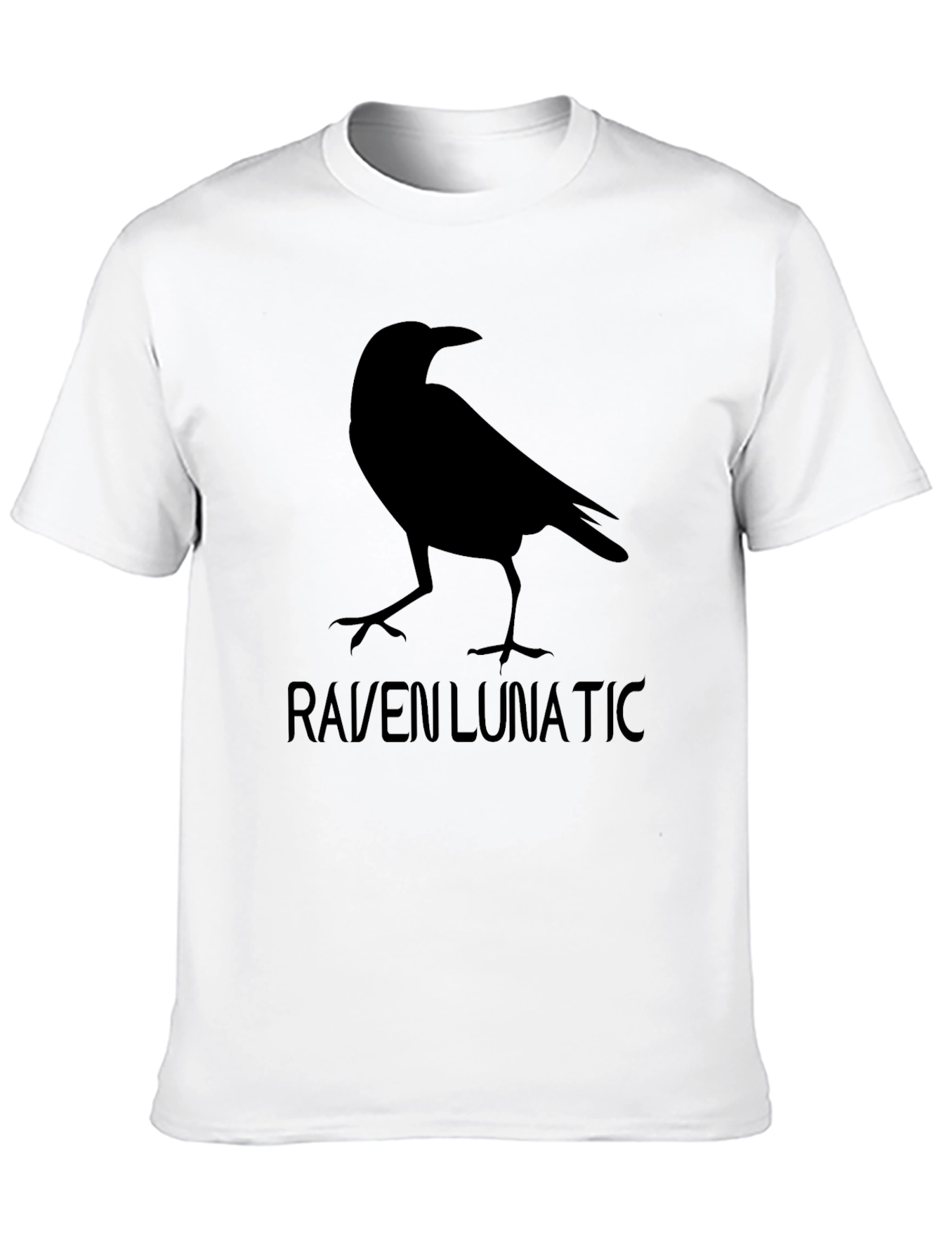 Raven Lunatic Graphic Tee - Black Crewneck