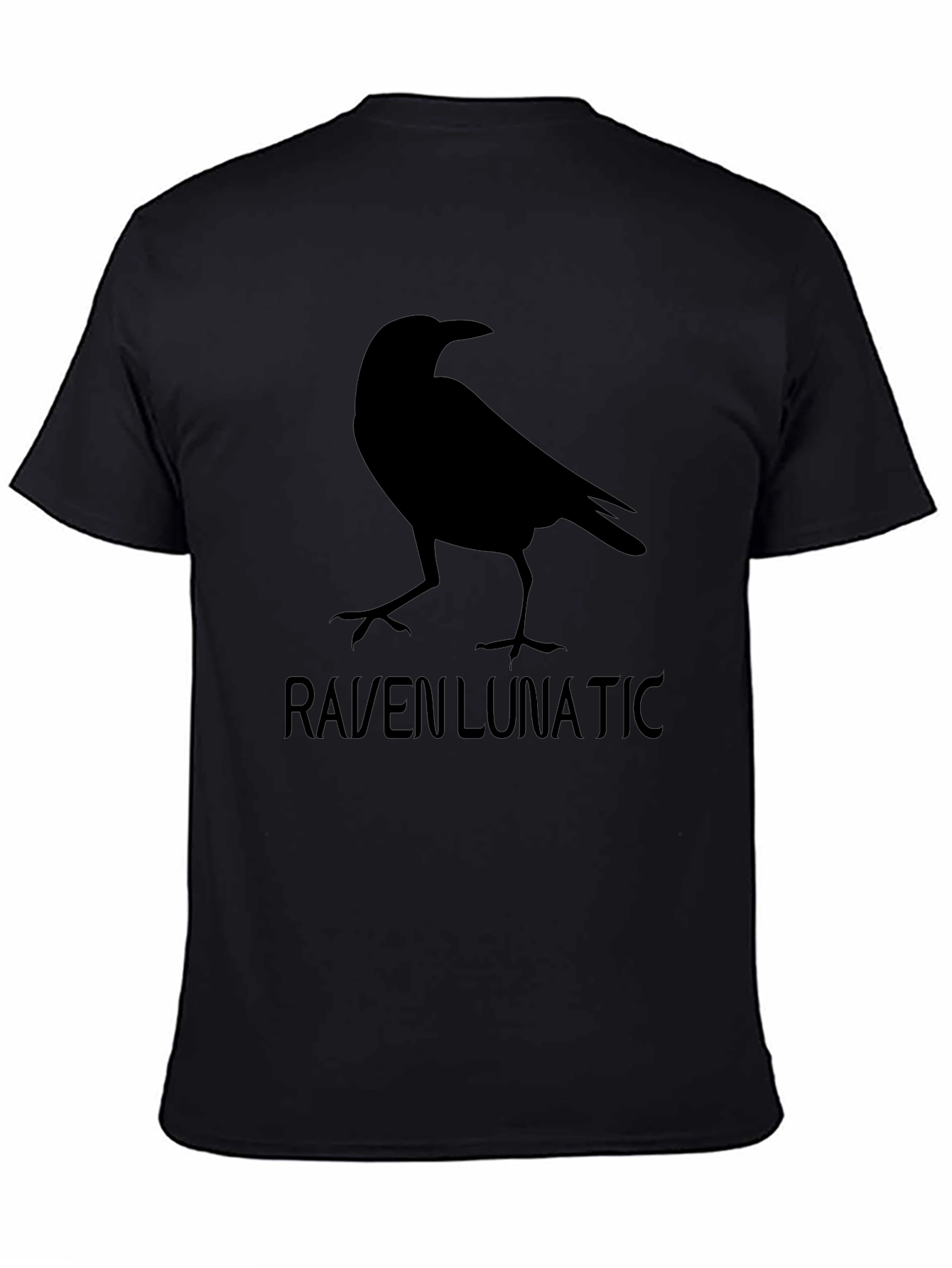 Raven Lunatic Graphic Tee - Black Crewneck