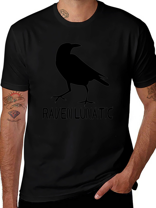 Raven Lunatic Graphic Tee - Black Crewneck