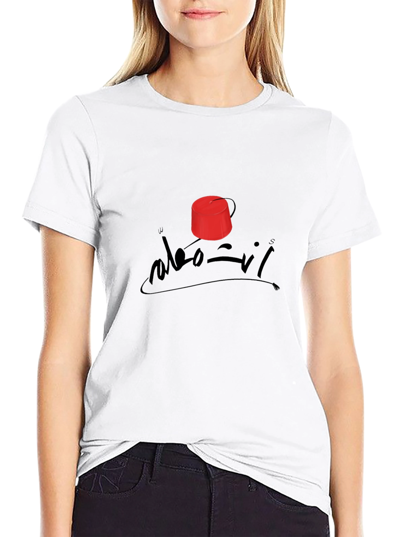 Arabic Script Fez T-Shirt