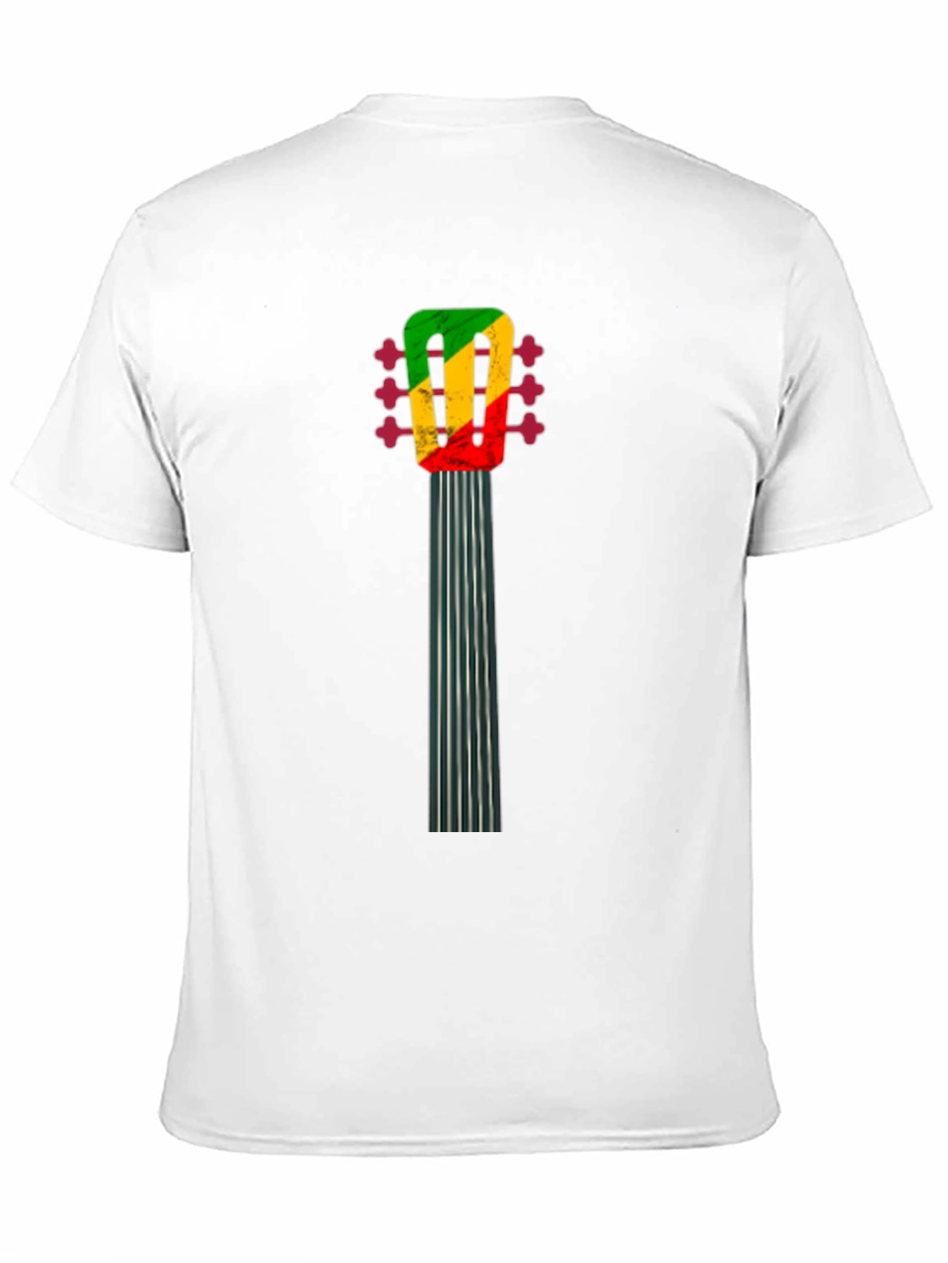 Rasta Guitar Neck Graphic T-Shirt