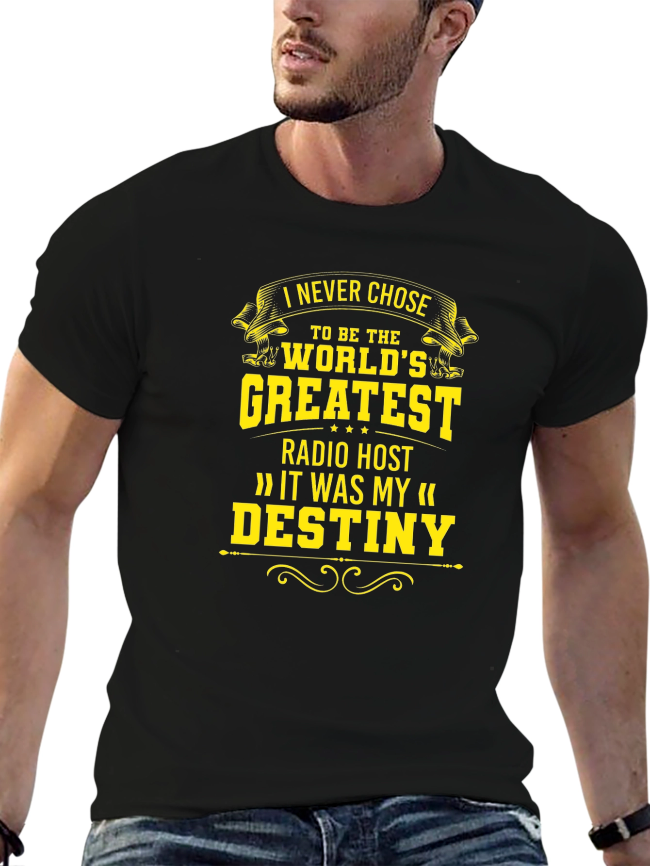 Greatest Radio Host Black T-Shirt