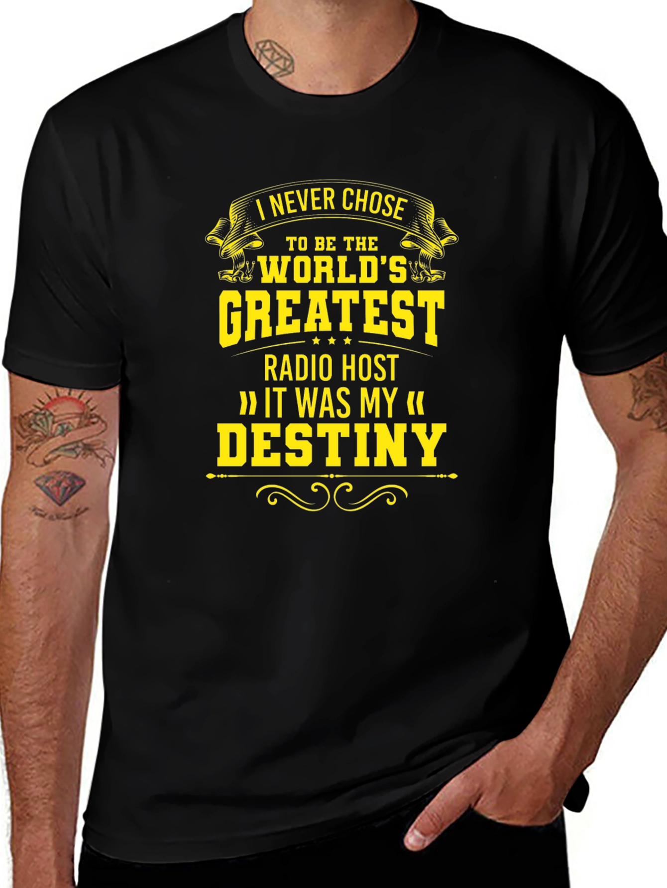 Greatest Radio Host Black T-Shirt