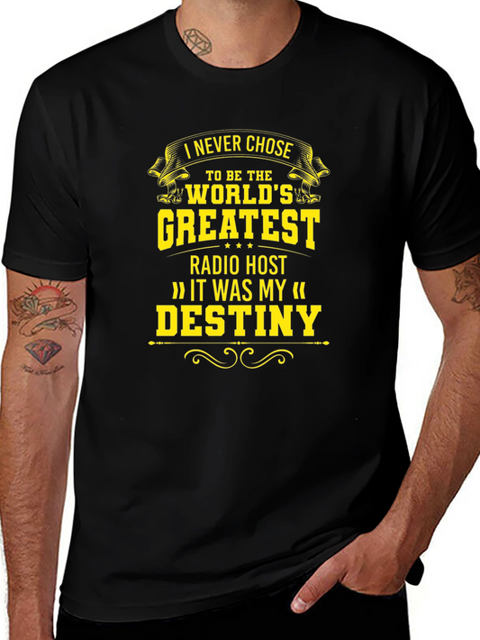 Greatest Radio Host Black T-Shirt