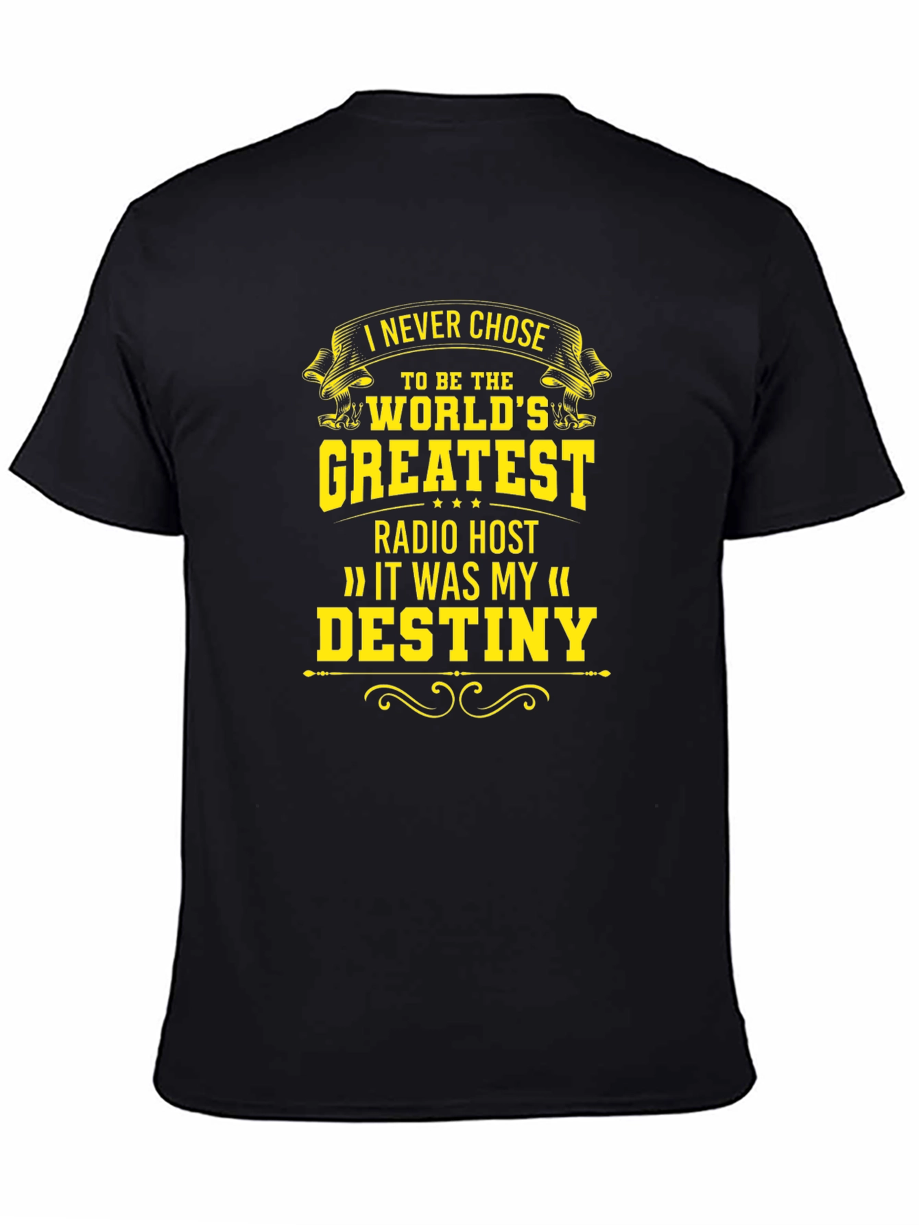 Greatest Radio Host Black T-Shirt