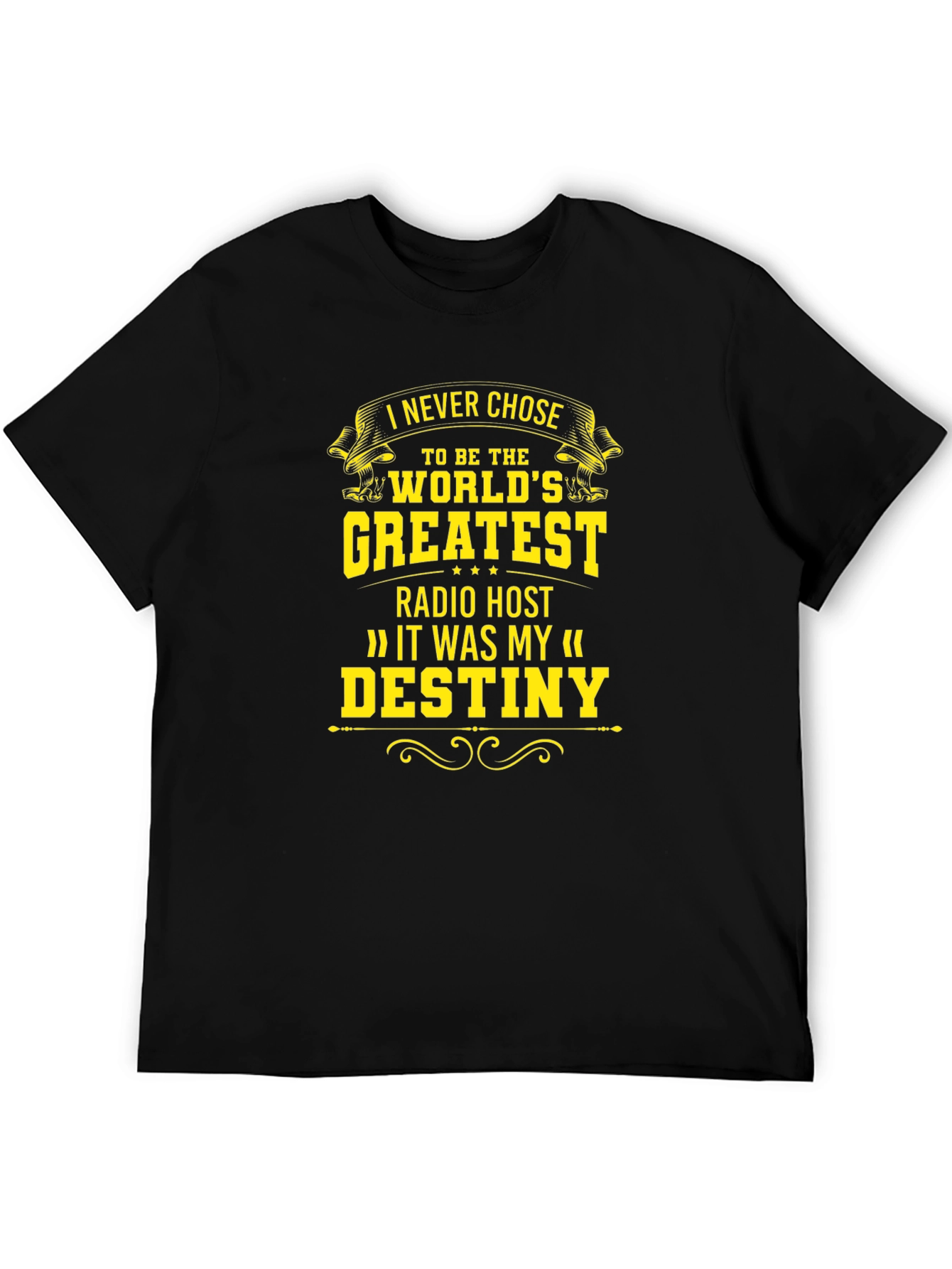 Greatest Radio Host Black T-Shirt