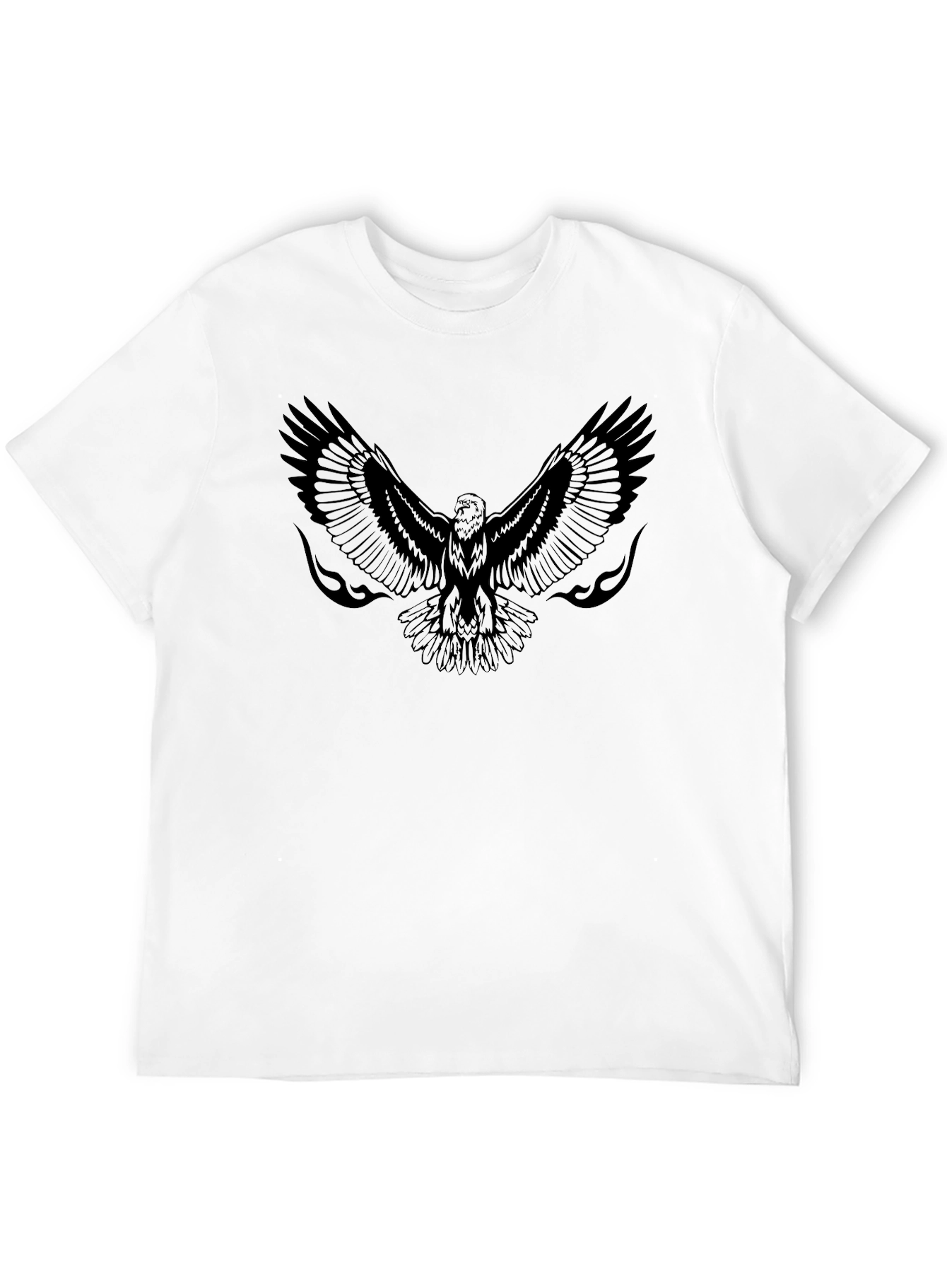 Mens Black Eagle Graphic Tee