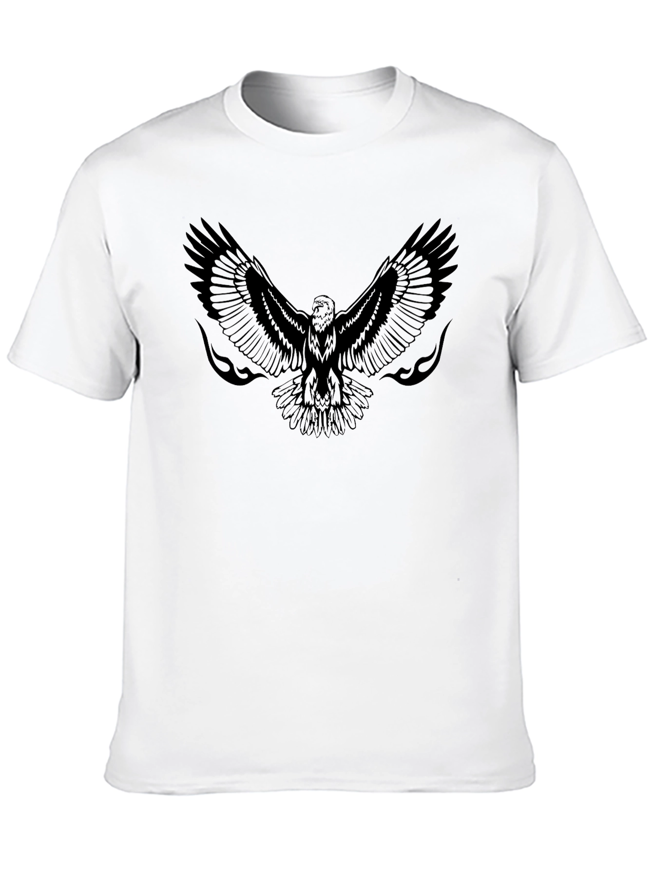 Mens Black Eagle Graphic Tee