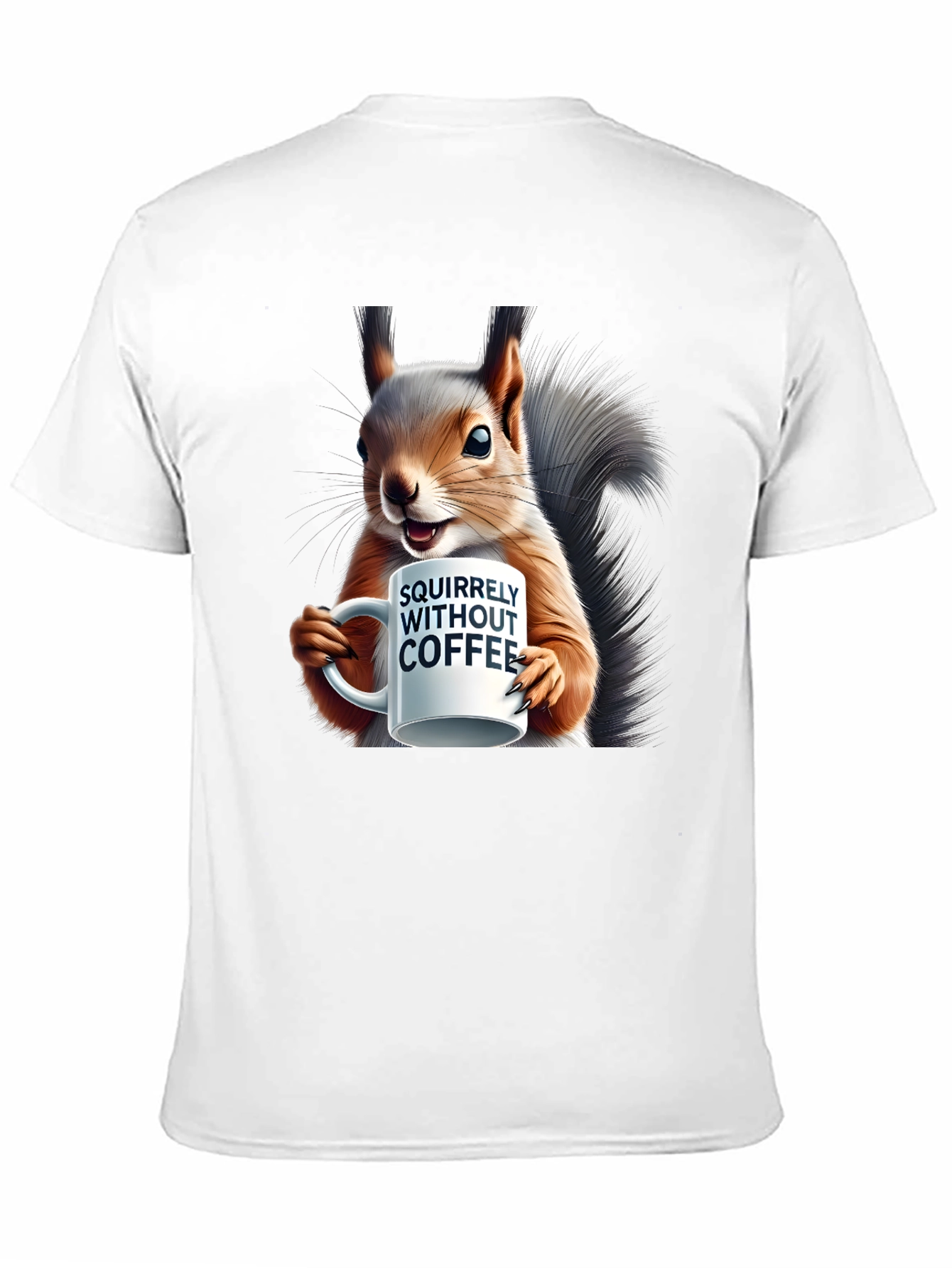 Squirrelly Without Coffee Graphic T-Shirt