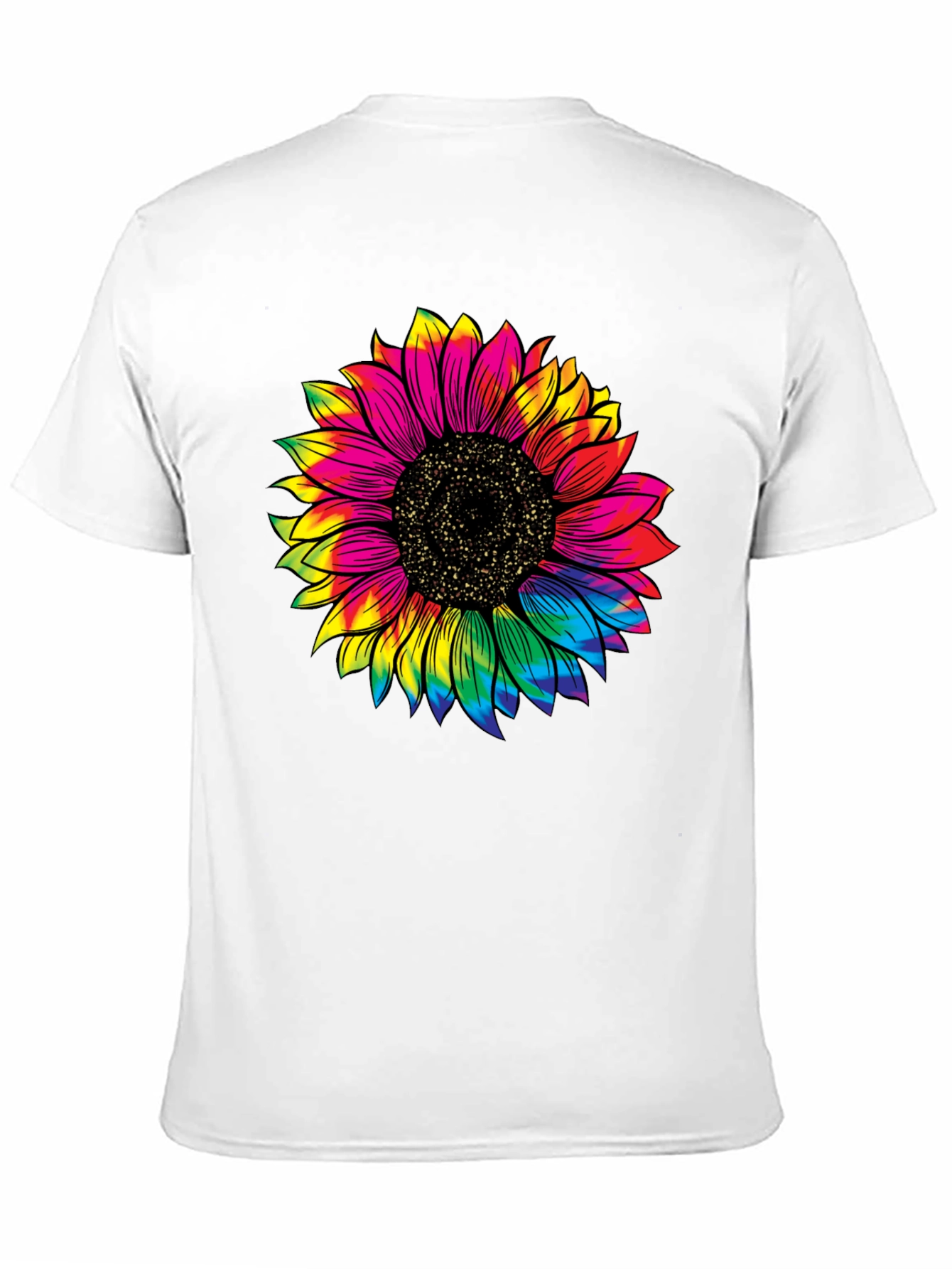 Tie-Dye Sunflower Graphic T-Shirt