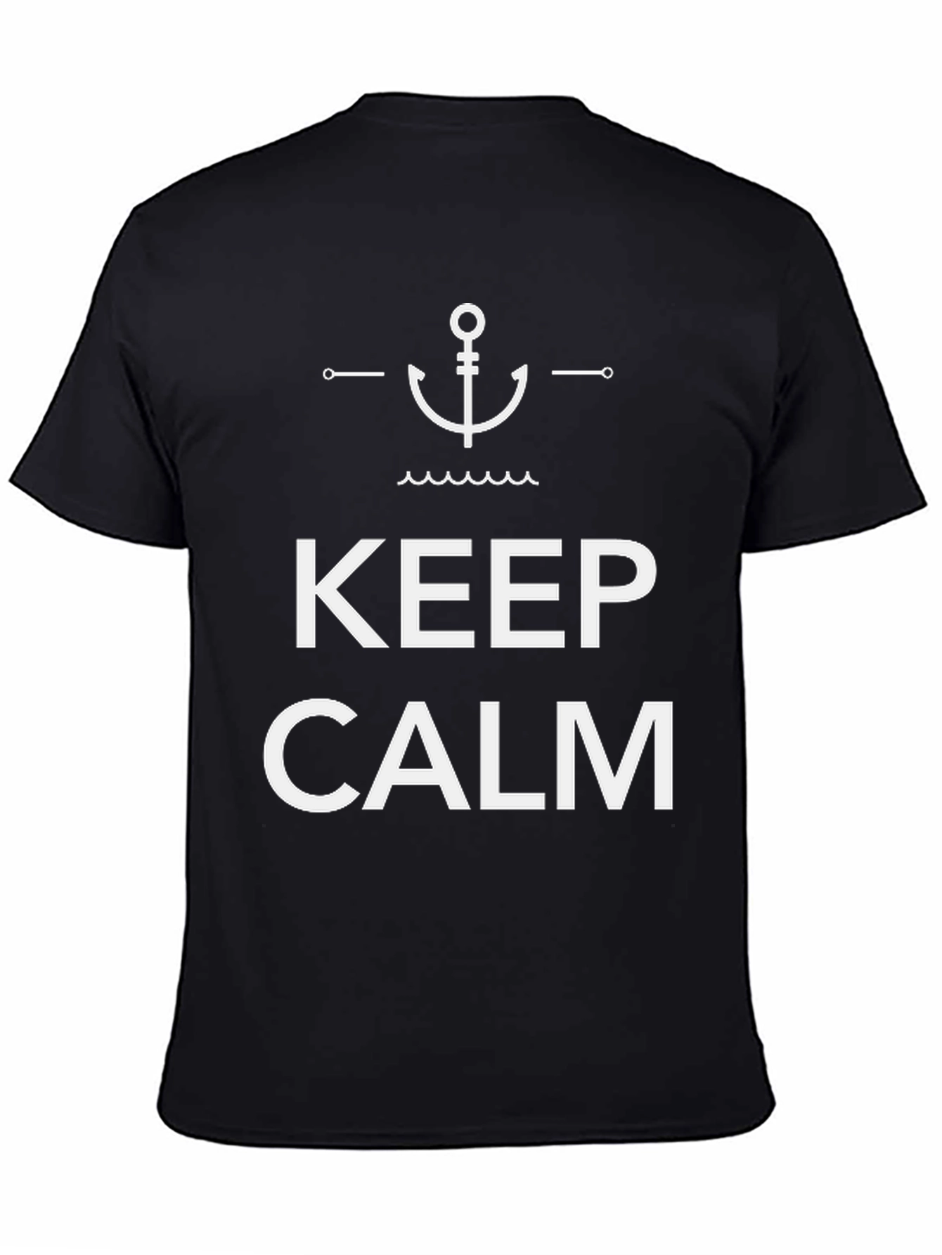 Keep Calm Anchor T-Shirt | Classic Nautical Style