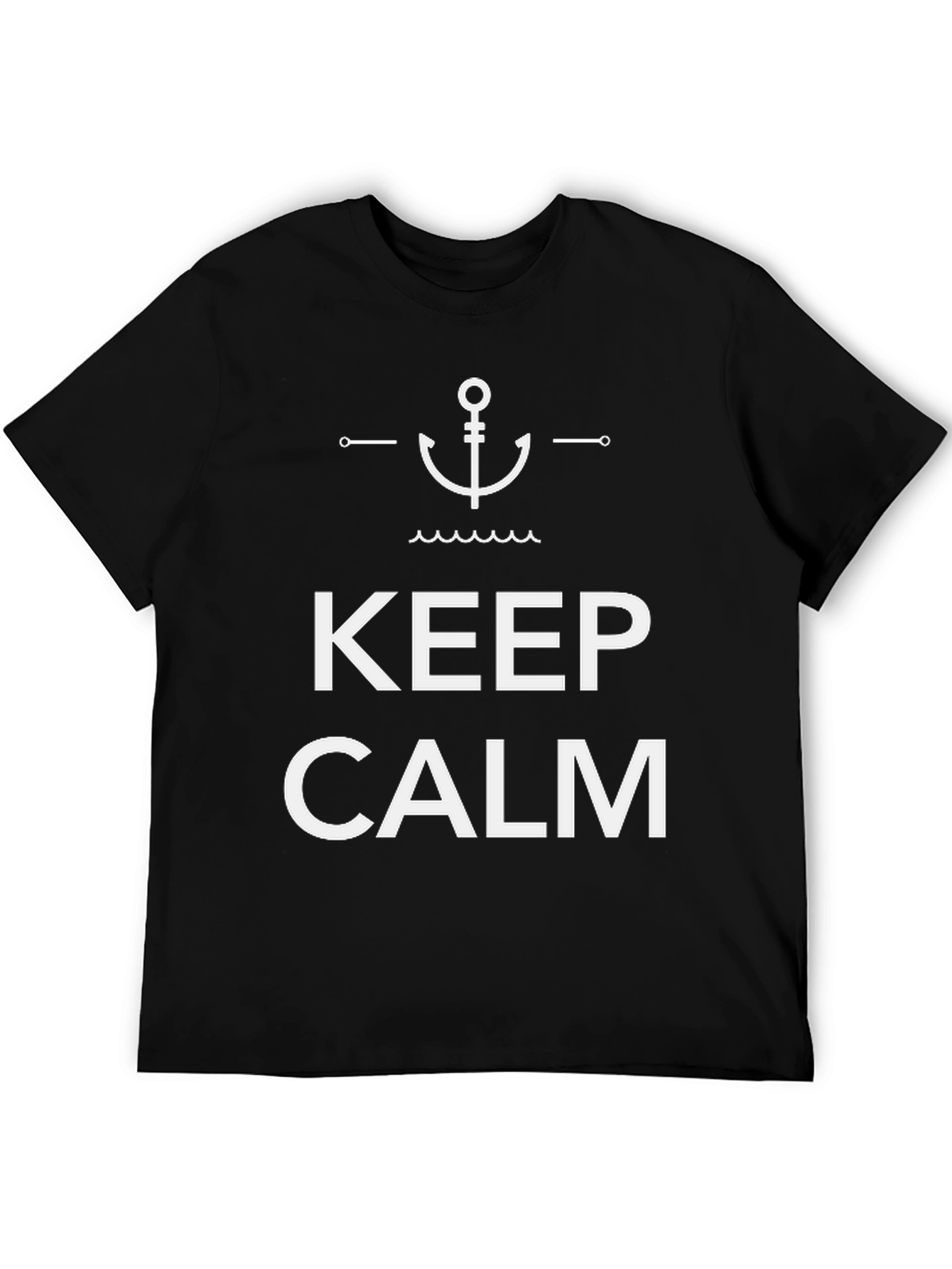 Keep Calm Anchor T-Shirt | Classic Nautical Style