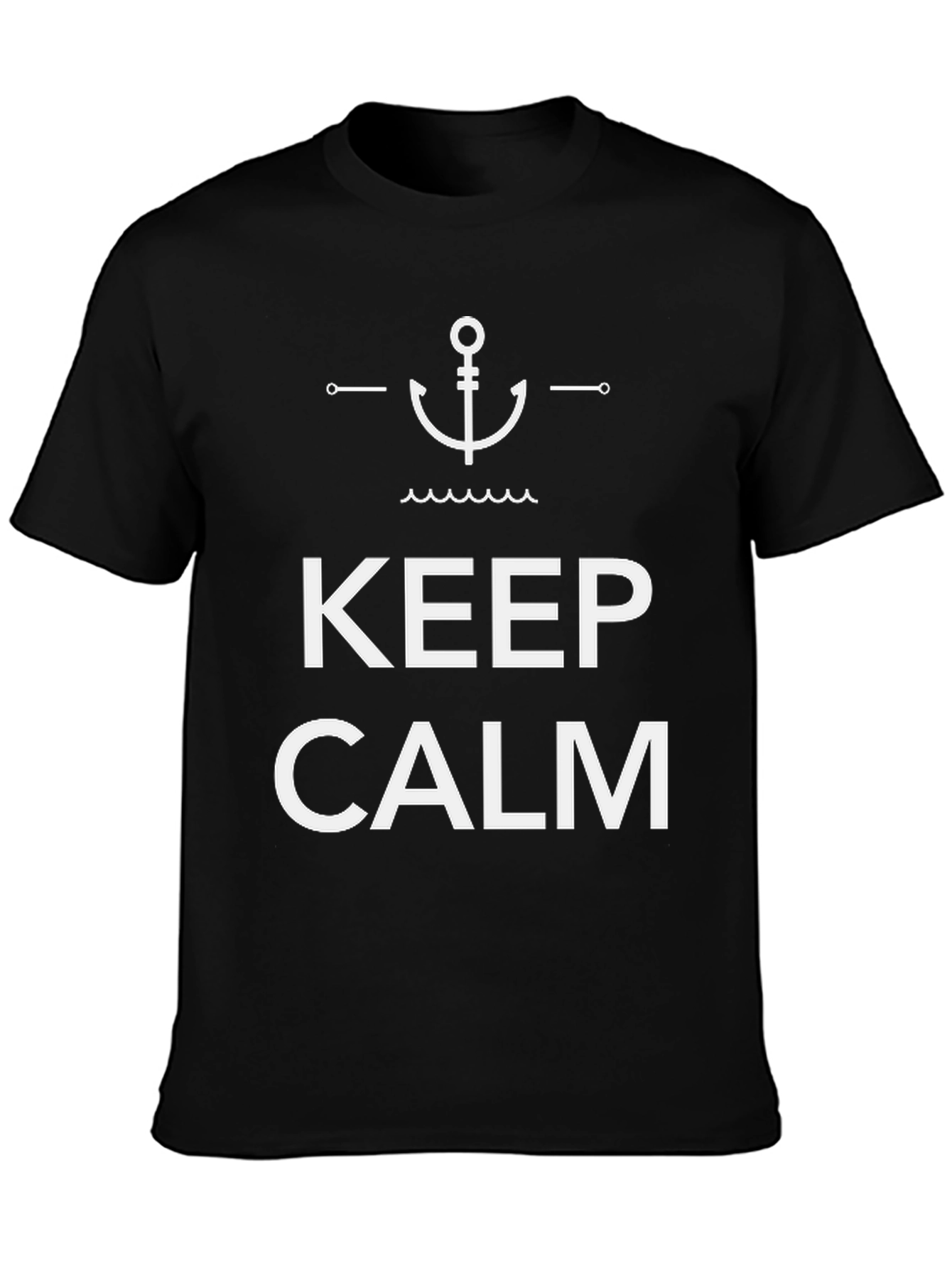 Keep Calm Anchor T-Shirt | Classic Nautical Style