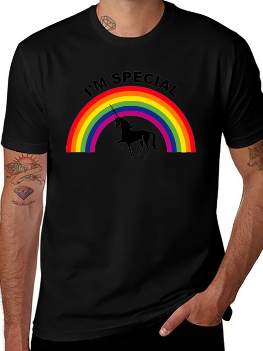 Im Special Unicorn Rainbow Graphic Tee