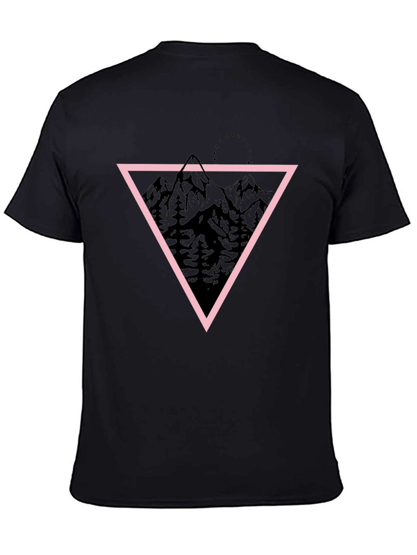Geometric Mountain Print T-Shirt