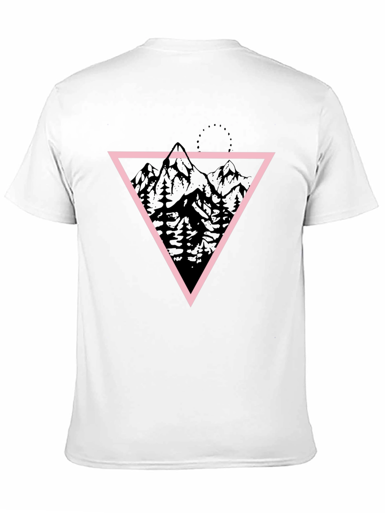 Geometric Mountain Print T-Shirt